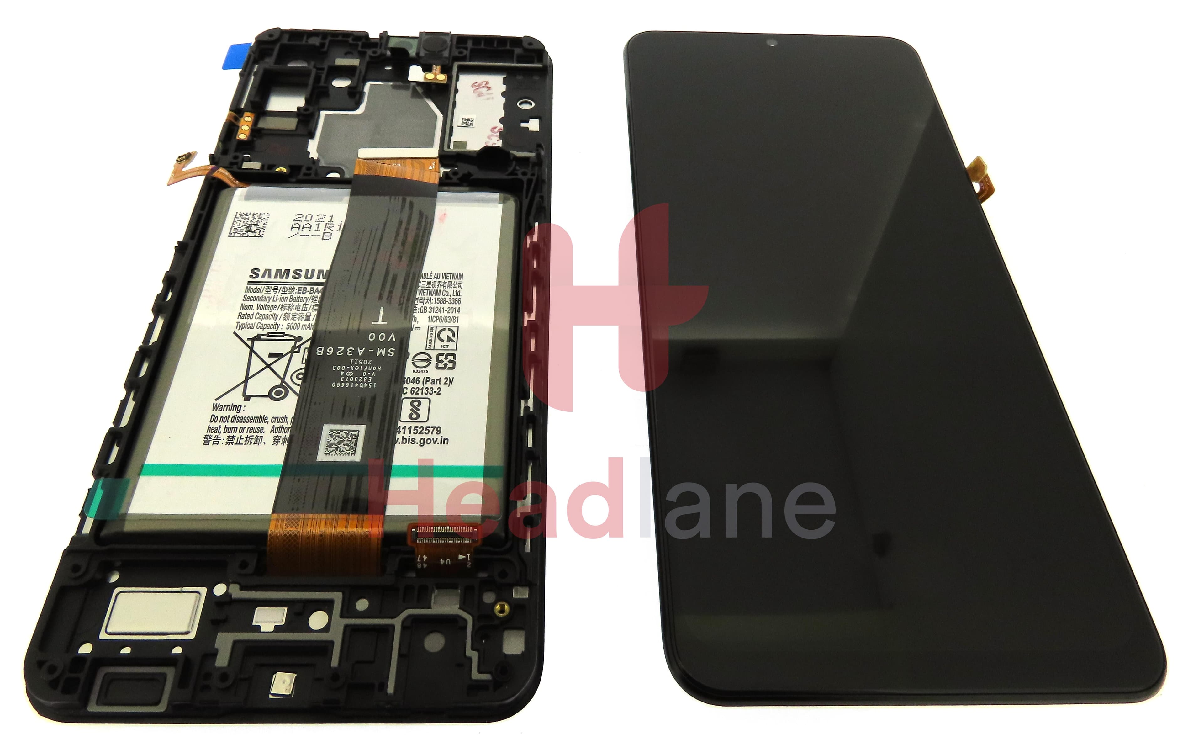 Samsung SM-A326 Galaxy A32 5G LCD Display / Screen + Touch + Battery - view 3
