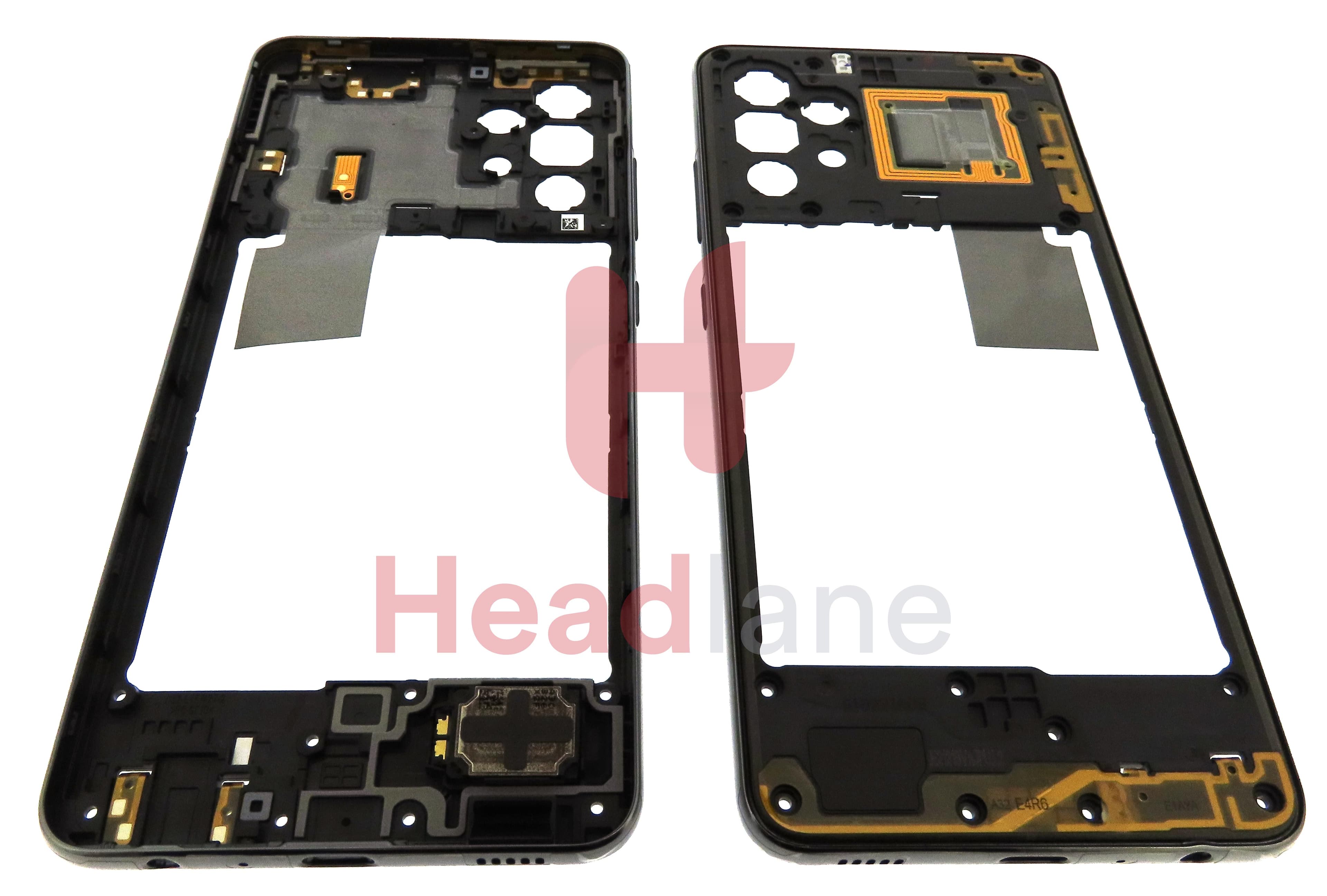 Samsung SM-A325 Galaxy A32 4G Middle Cover / Chassis - Black - view 2