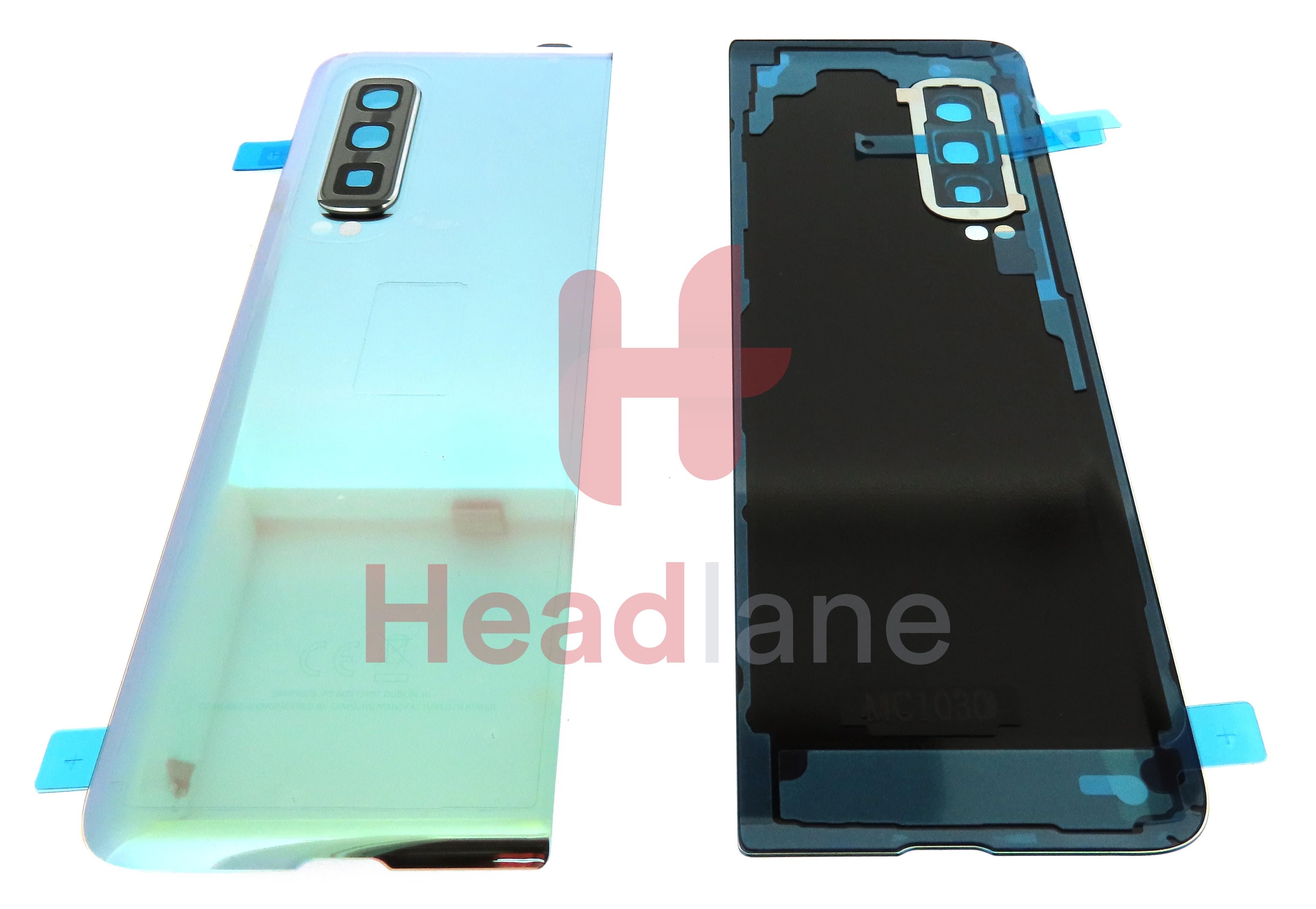 Samsung SM-F907 Galaxy Fold 5G Back / Battery Cover - Silver - view 3