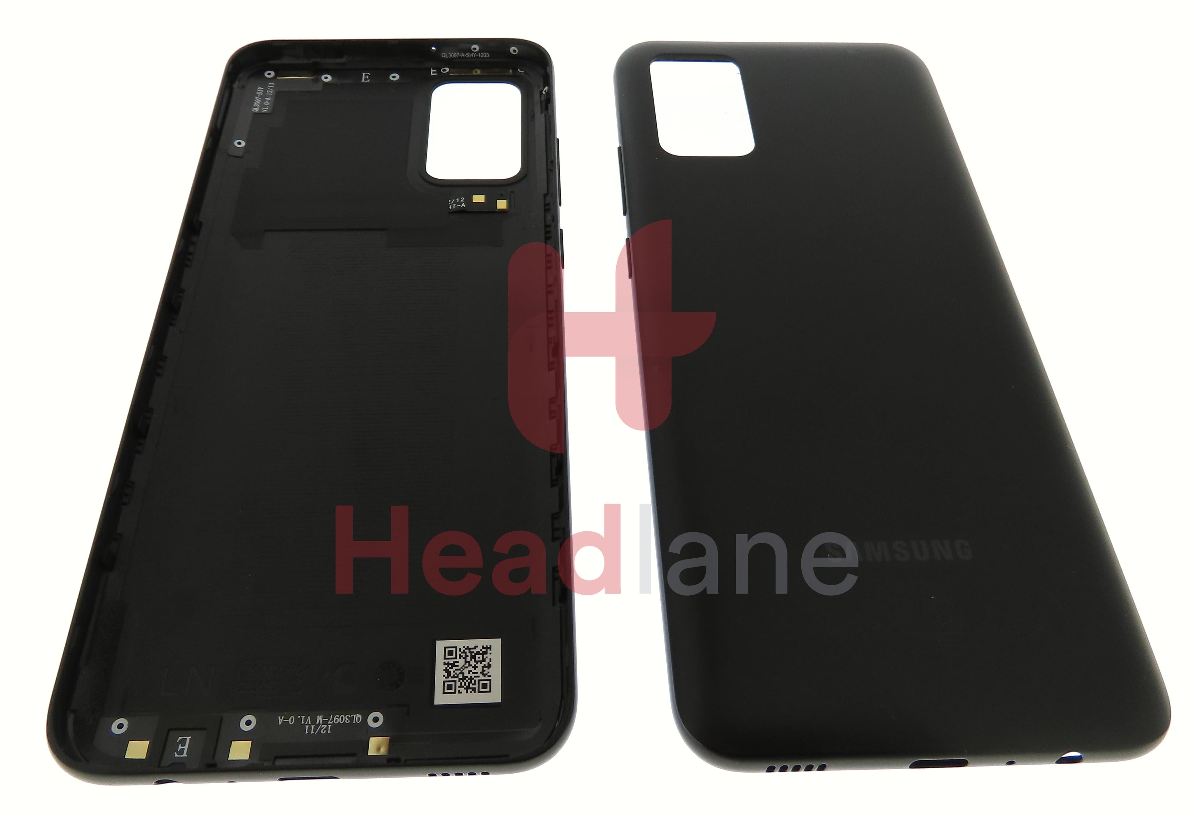 Samsung SM-A025 Galaxy A02s Back / Battery Cover - Black - view 2