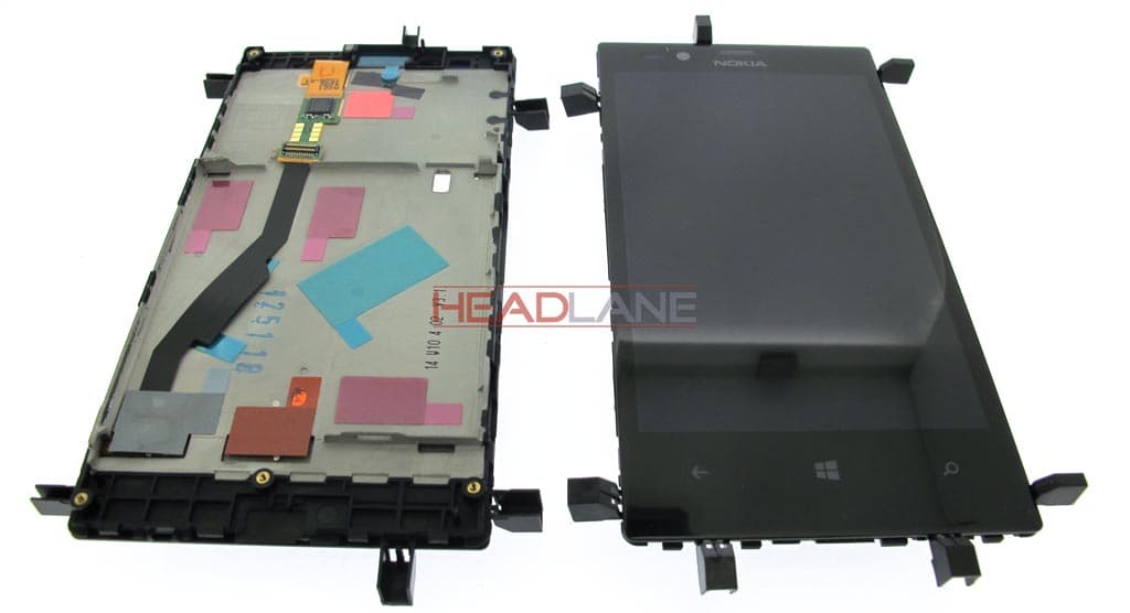 Nokia Lumia 720 LCD Display / Screen + Touch - Black - view 2