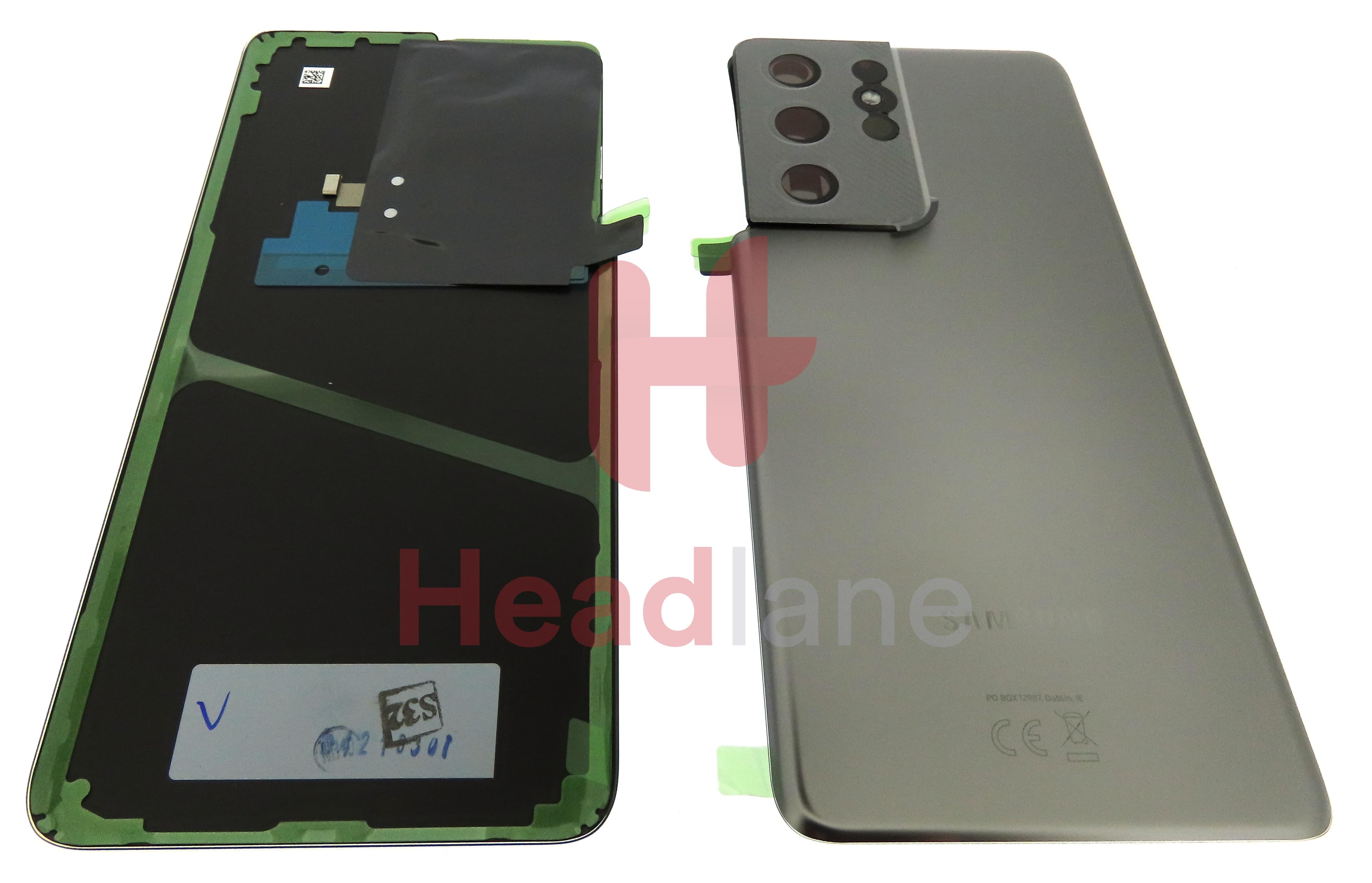 Samsung SM-G998 Galaxy S21 Ultra 5G Back / Battery Cover - Phantom Titanium - view 3