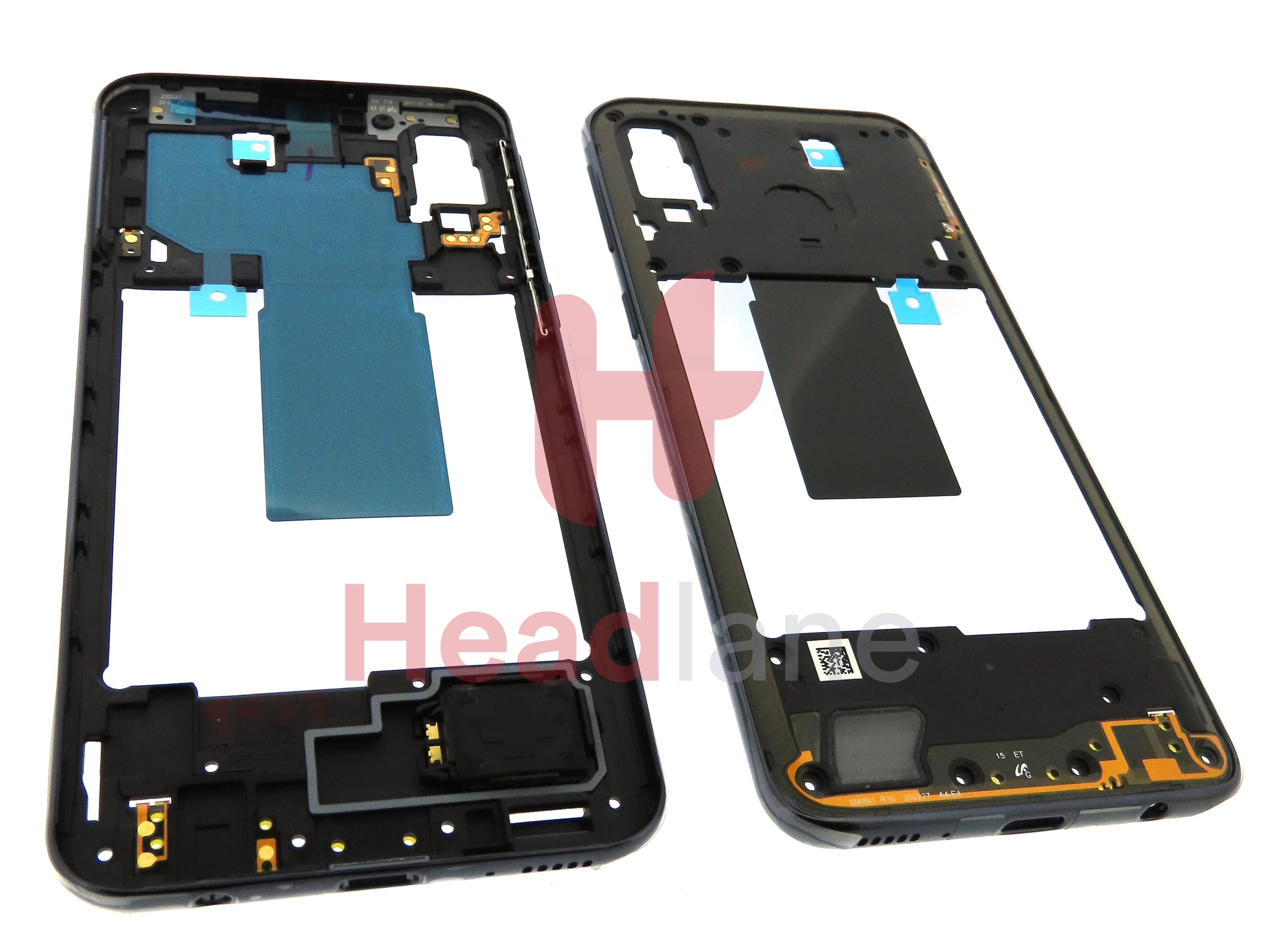 Samsung SM-A405 Galaxy A40 Middle Cover / Chassis - Black - view 2