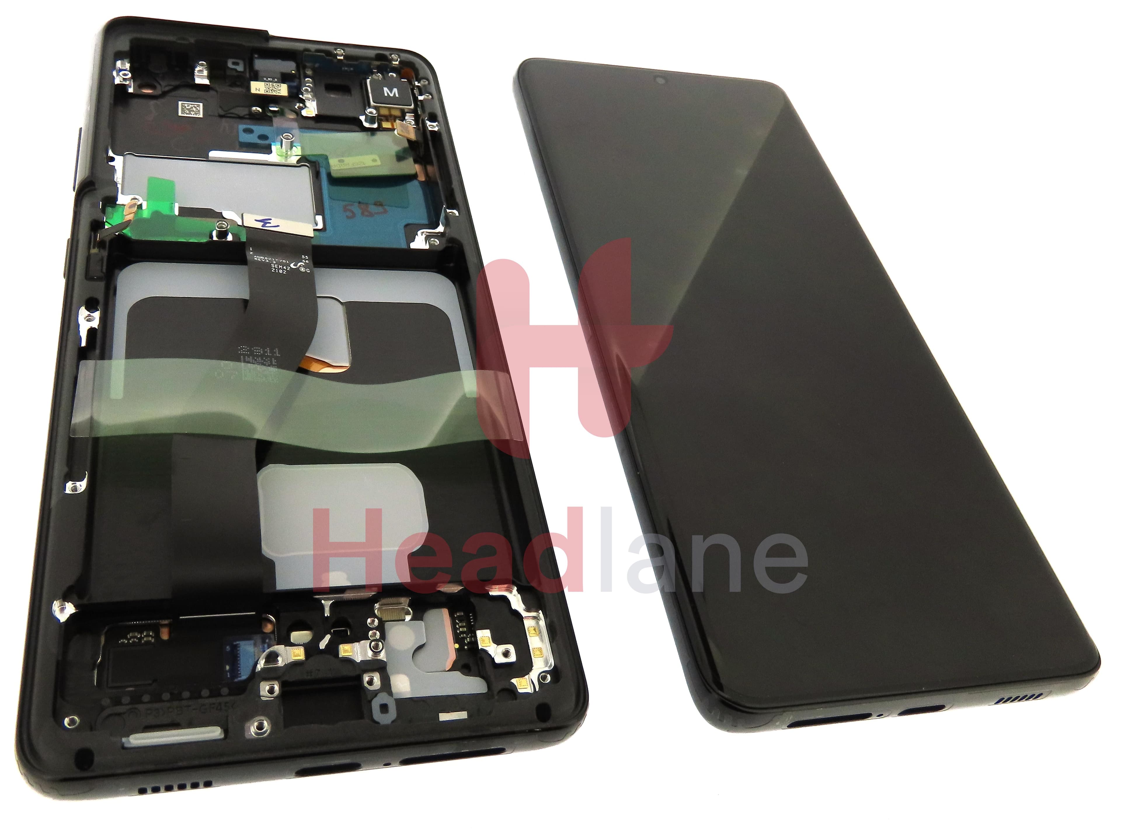 Samsung SM-G998 Galaxy S21 Ultra 5G LCD Display / Screen + Touch - Phantom Black - view 2