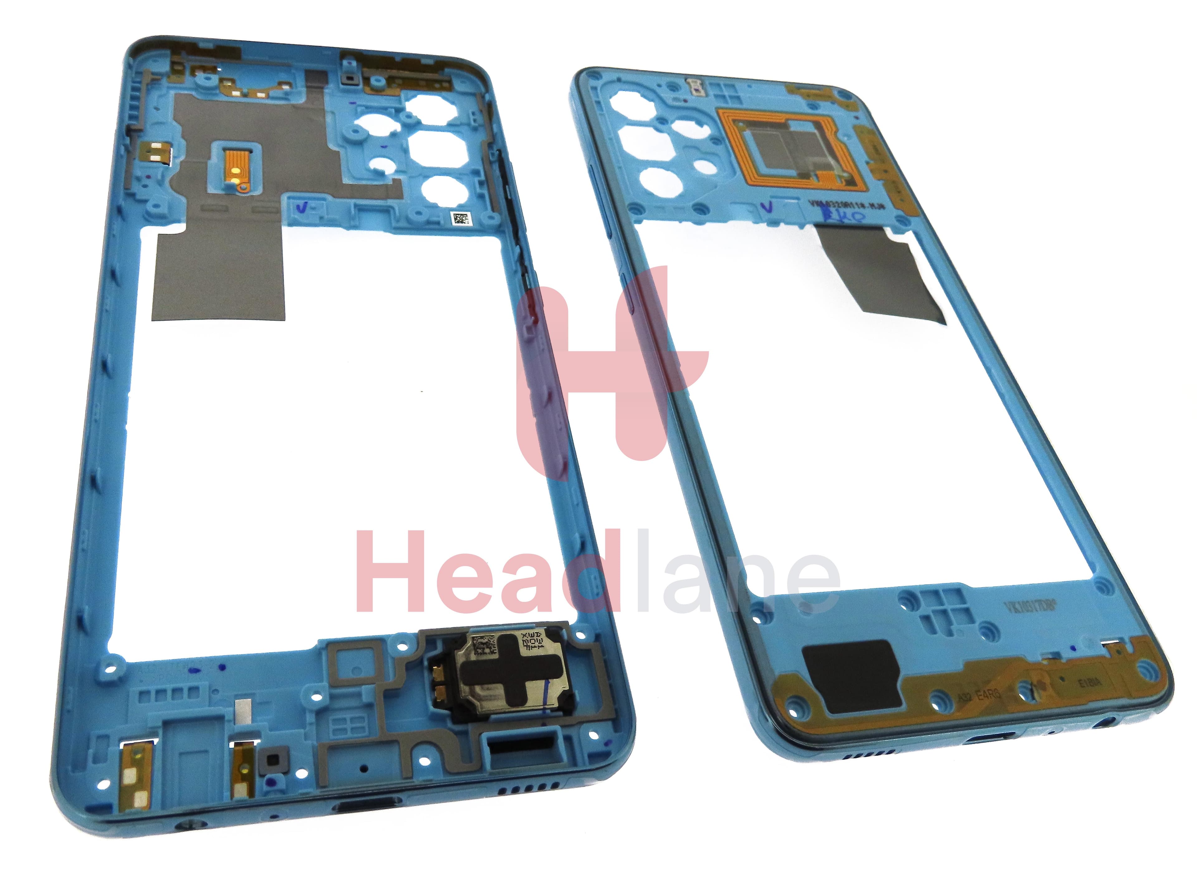 Samsung SM-A325 Galaxy A32 4G Middle Cover / Chassis - Blue - view 2