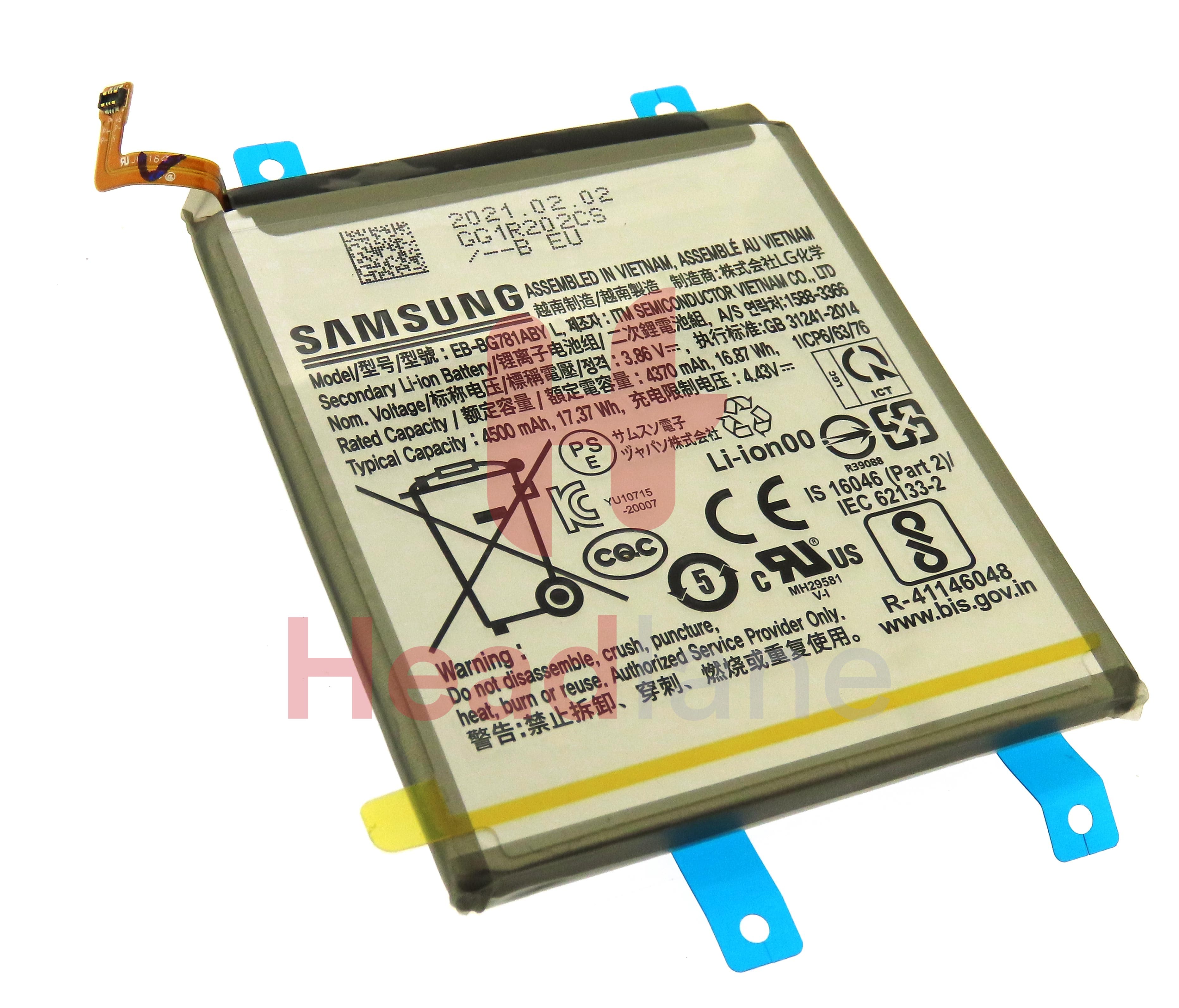 Samsung SM-G780 SM-G781 A525 A526 A528 Galaxy S20 FE A52 A52s Internal Battery EB-BG781ABY - view 2