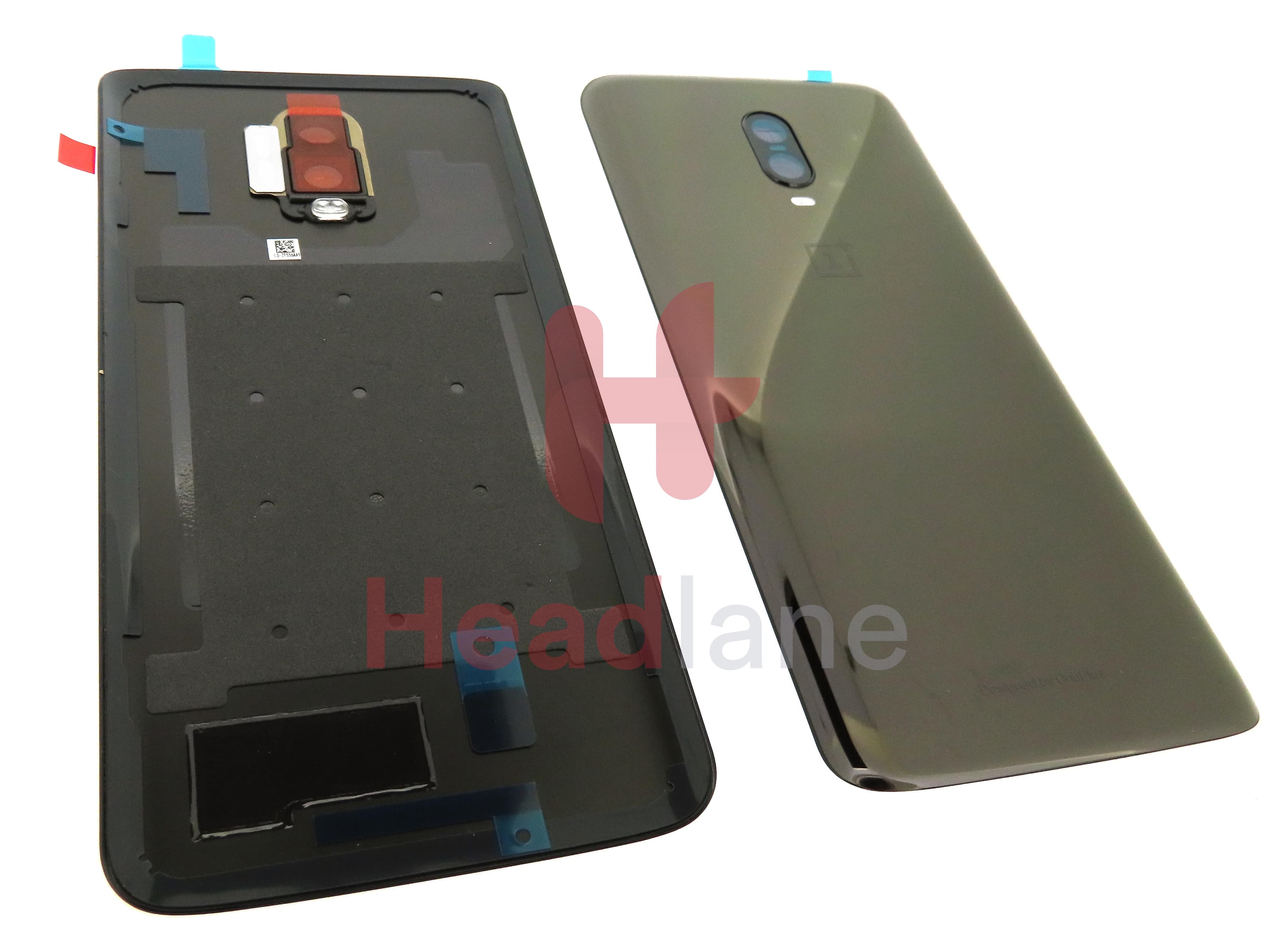 OnePlus 6T Back / Battery Cover - Mirror Black - view 2
