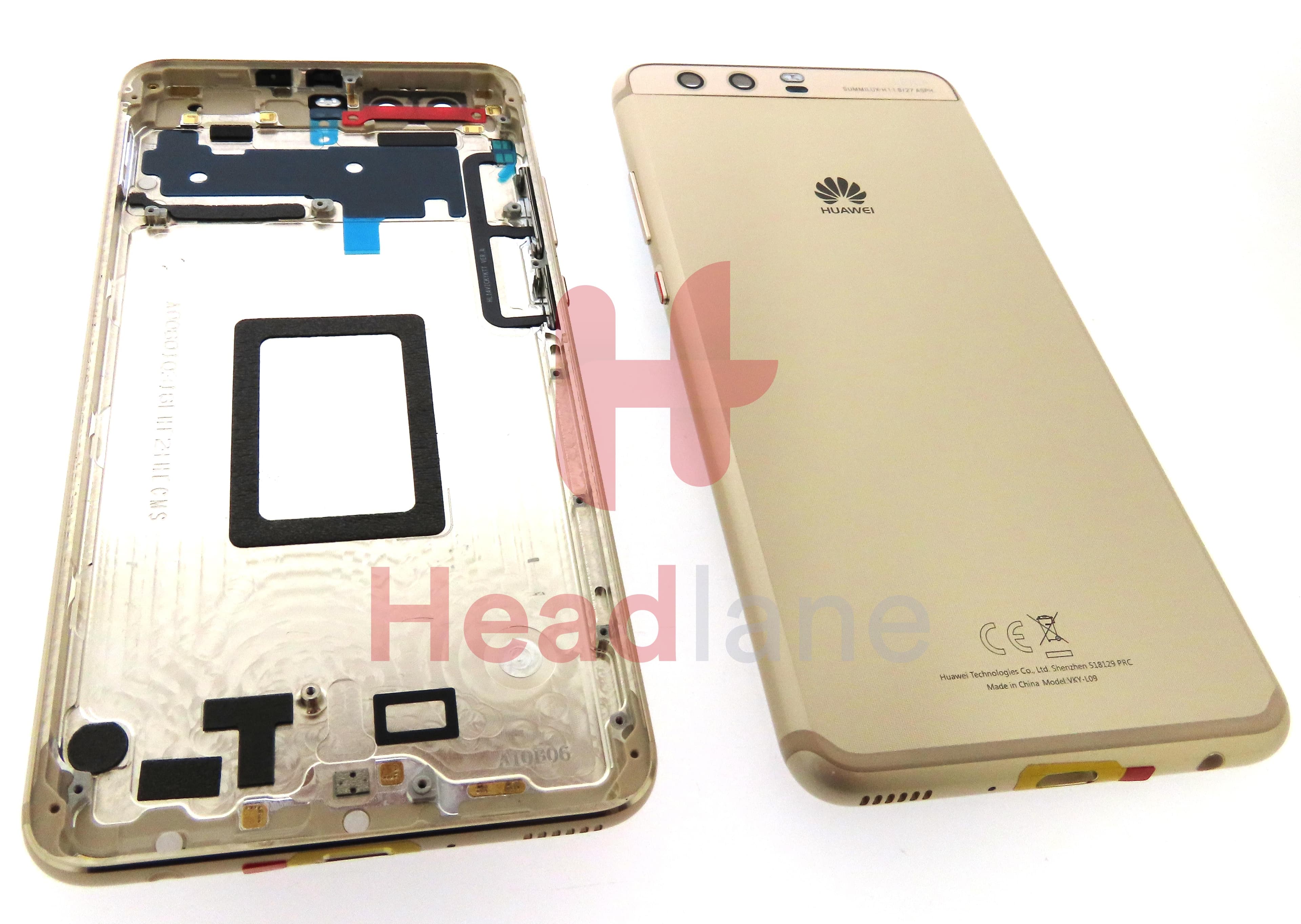 Huawei P10 Plus Back / Battery Cover - Gold - view 2