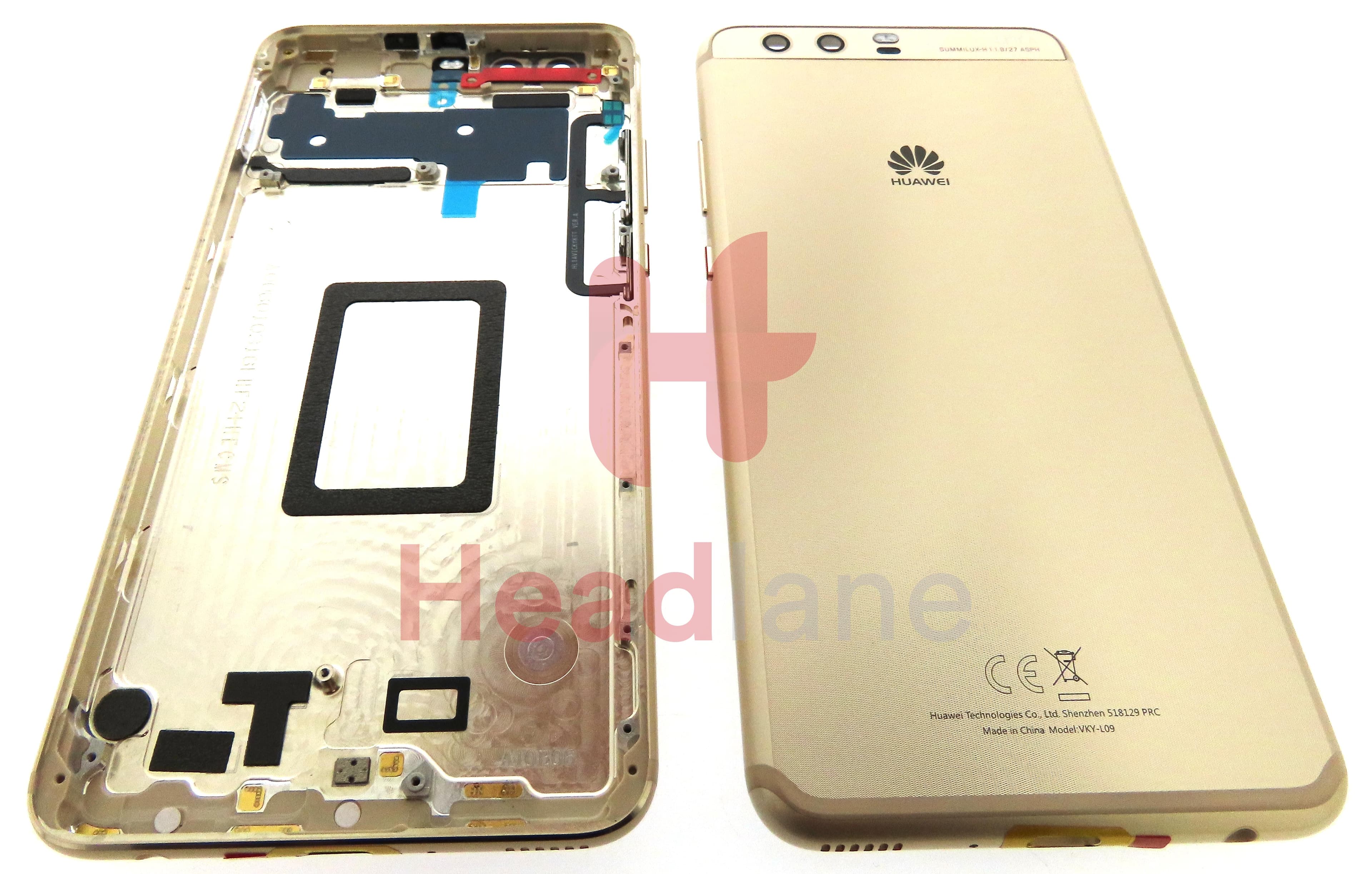 Huawei P10 Plus Back / Battery Cover - Gold - view 3