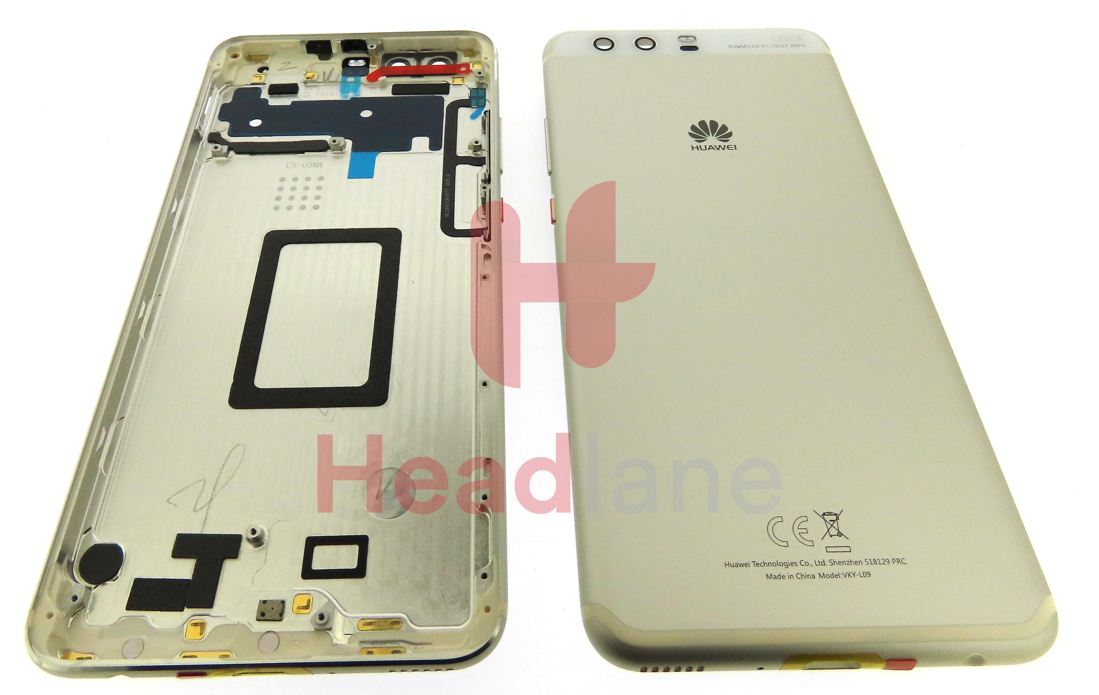 Huawei P10 Plus Back / Battery Cover - Silver - view 3