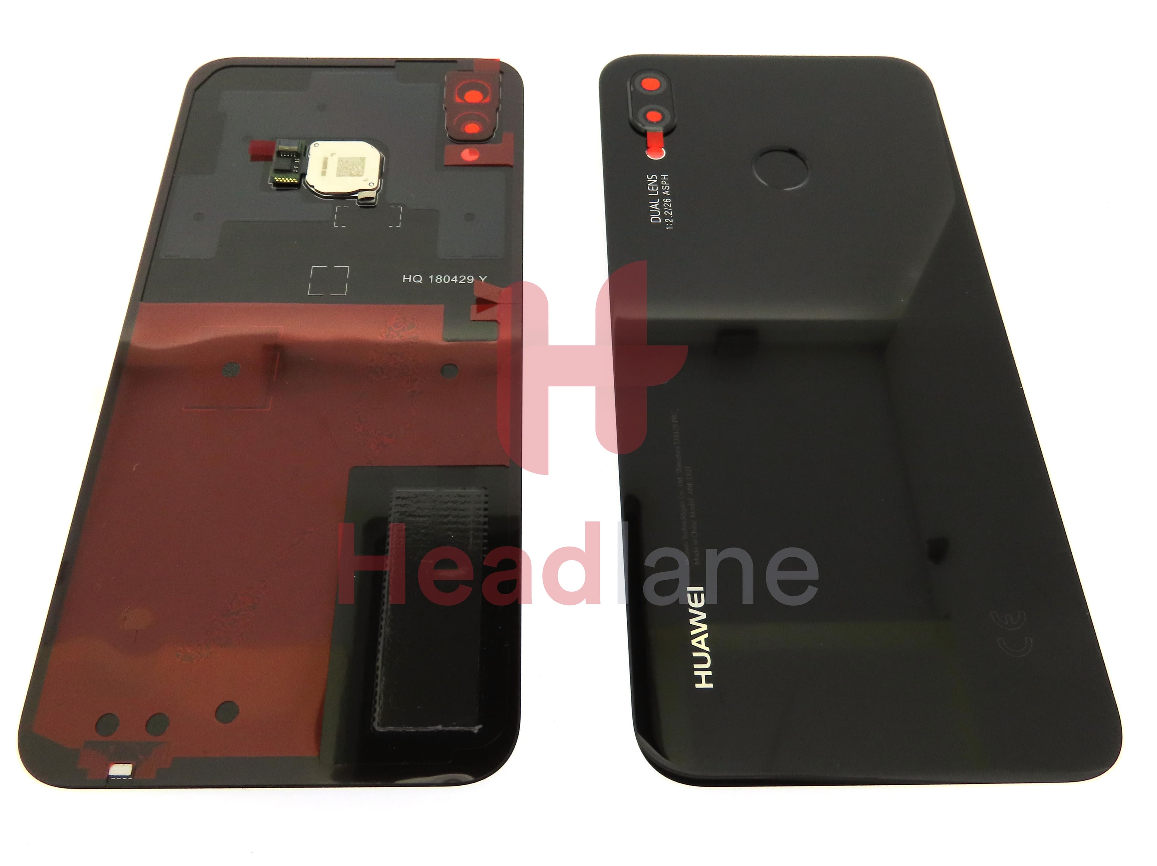 Huawei P20 Lite Back / Battery Cover - Black - view 3