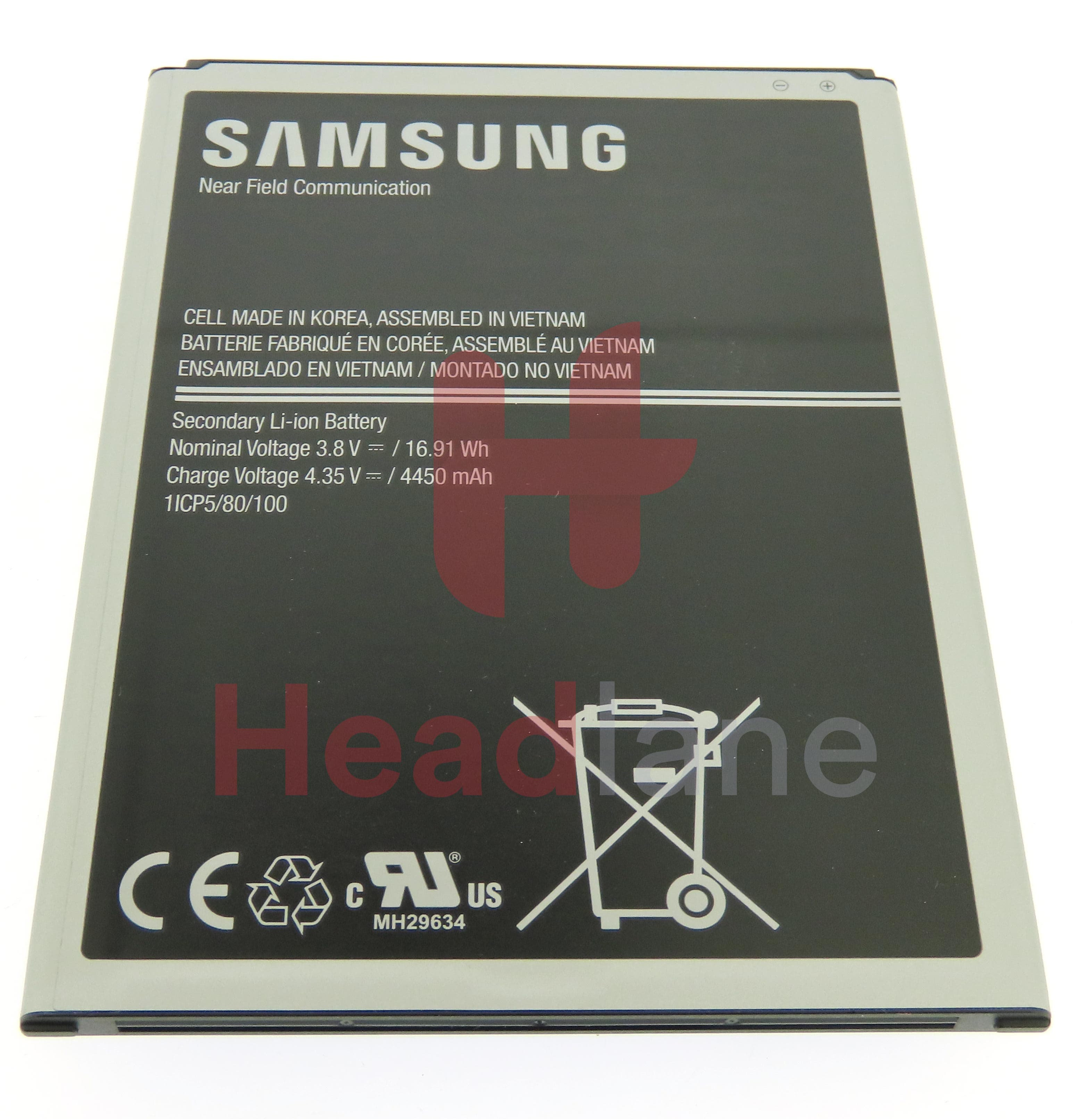 Samsung SM-T365 T360 T390 T395 Galaxy Tab Active / Tab Active2 EB-BT365B Internal Battery 4450mAh - view 2