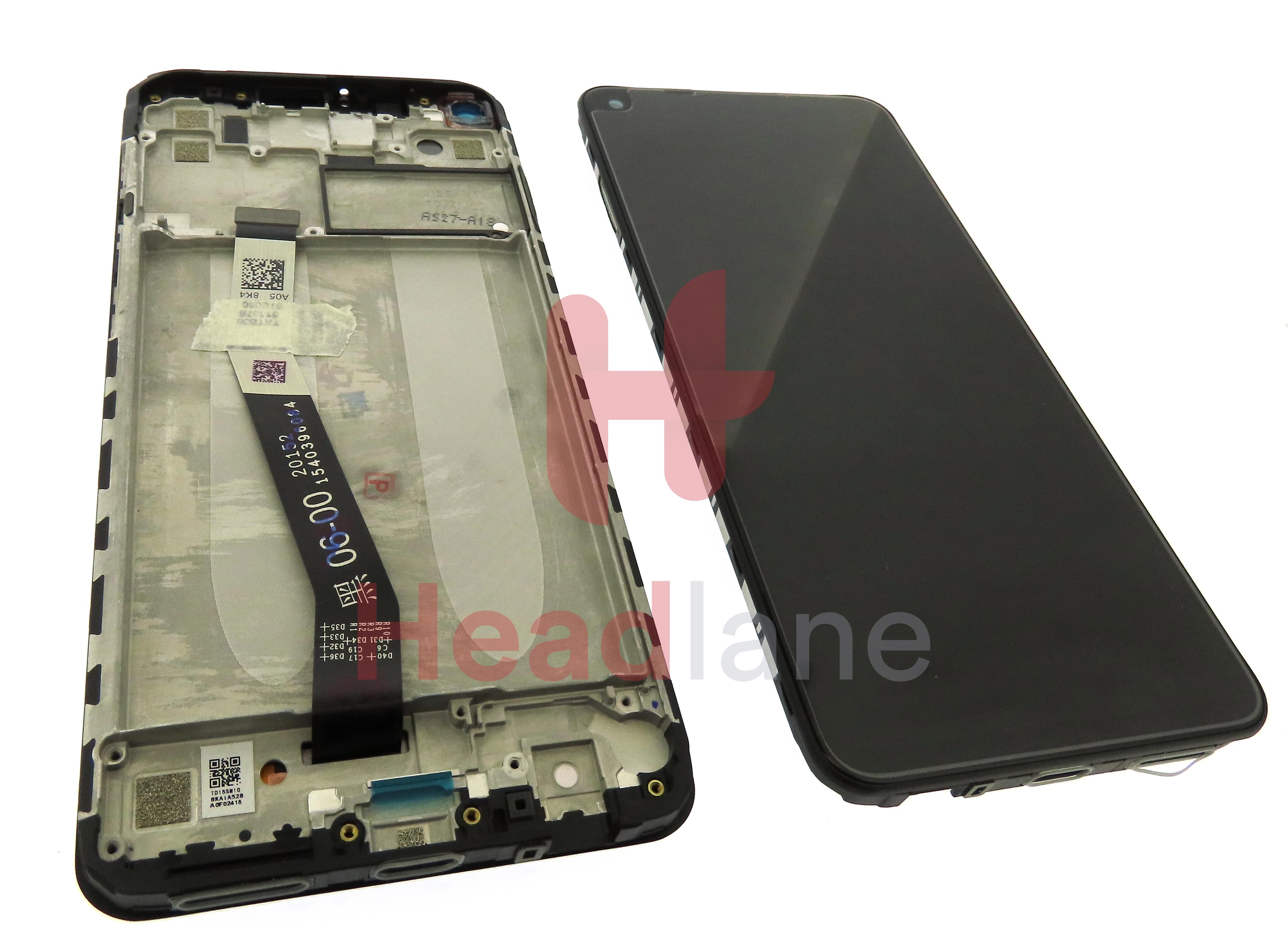 Xiaomi Redmi Note 9 LCD Display / Screen + Touch - Grey - view 2