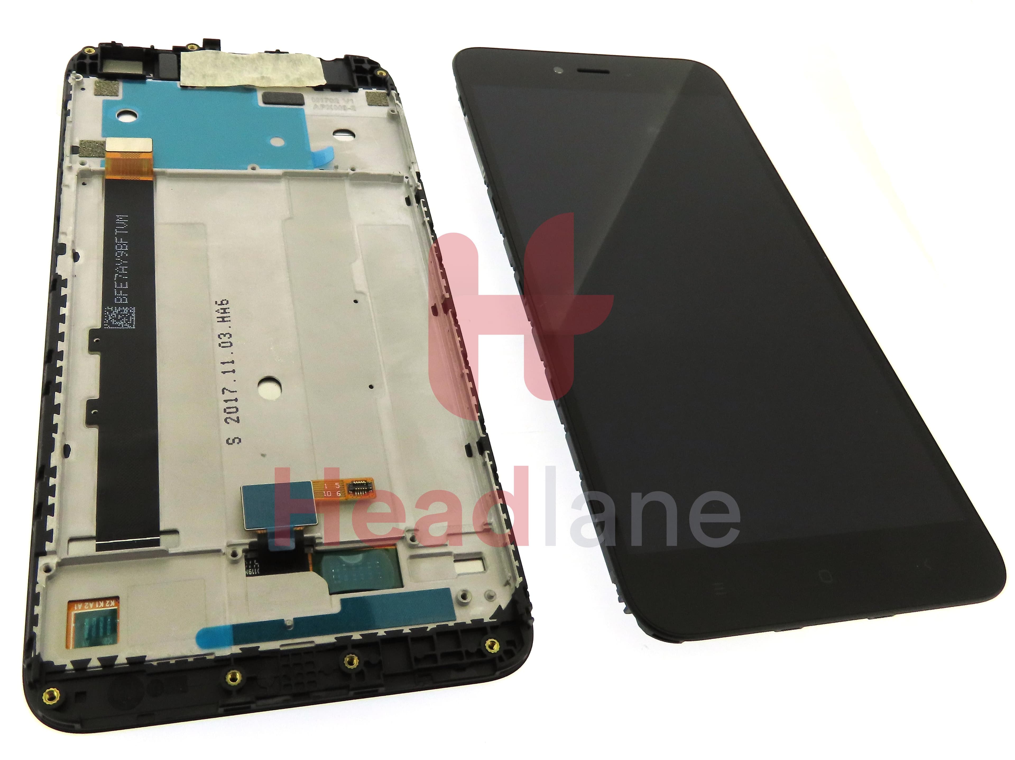 Xiaomi Redmi Note 5A LCD Display / Screen + Touch - Black - view 2