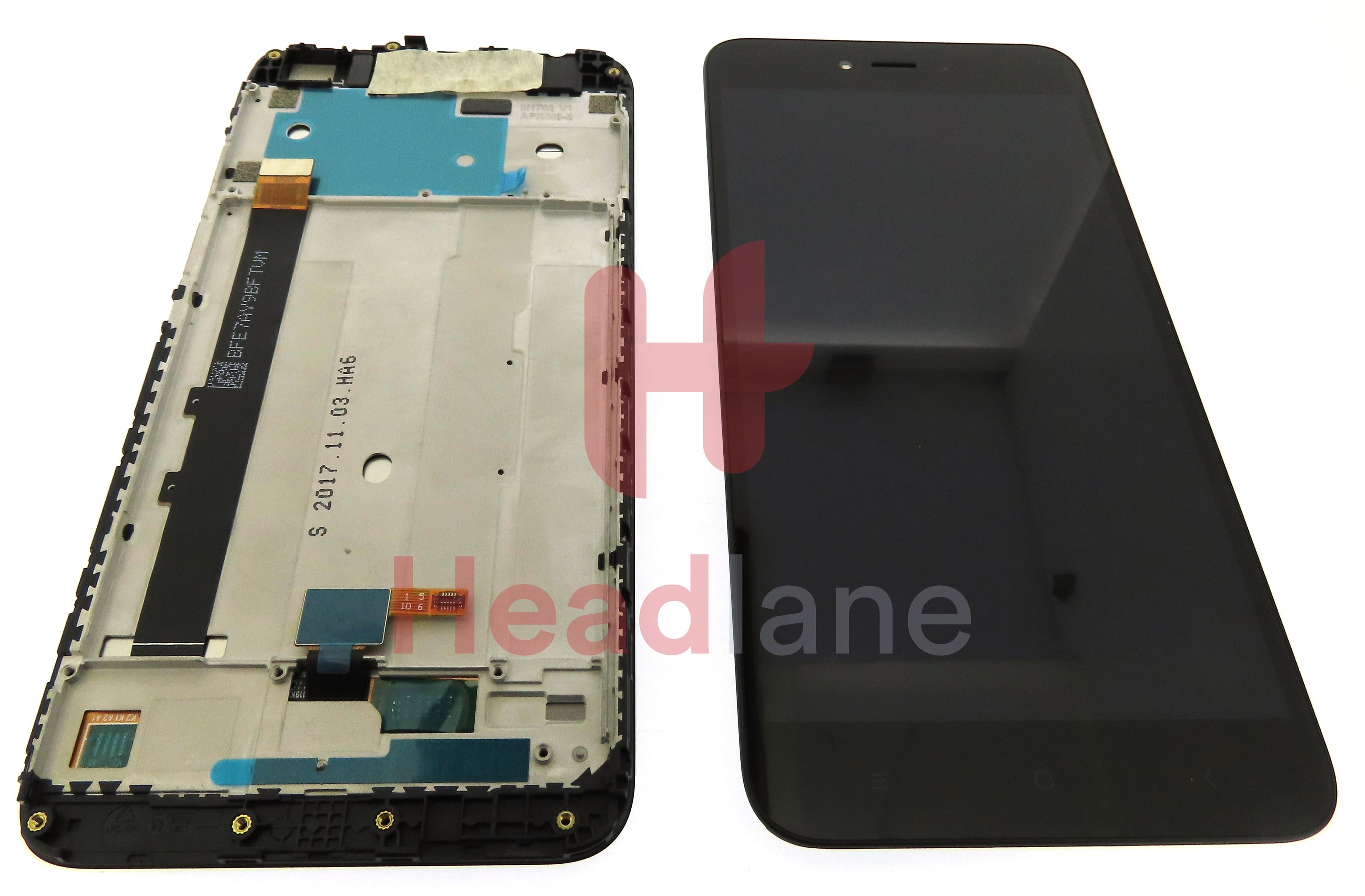 Xiaomi Redmi Note 5A LCD Display / Screen + Touch - Black - view 3