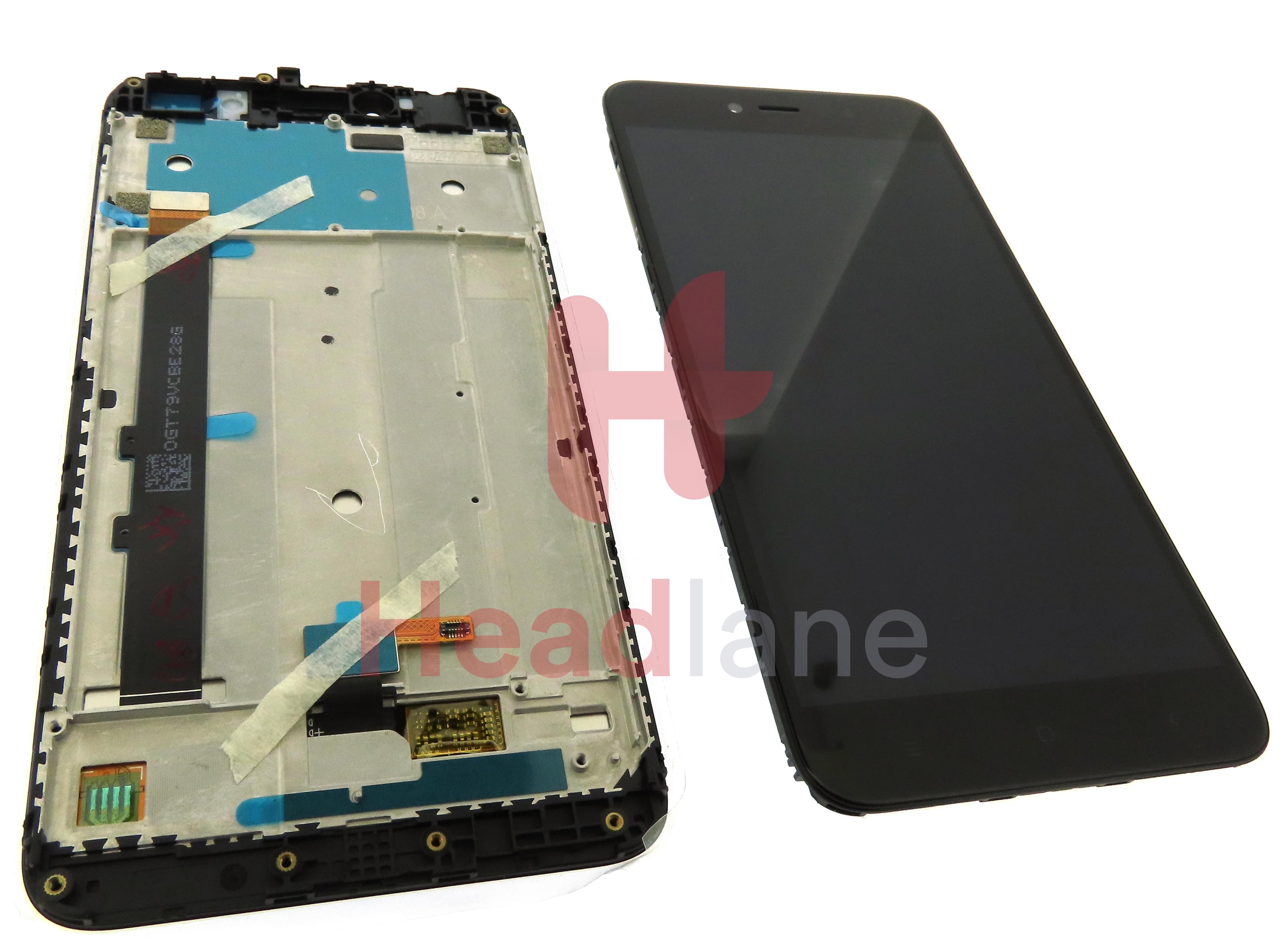 Xiaomi Redmi Note 5A Prime LCD Display / Screen + Touch - Black - view 2