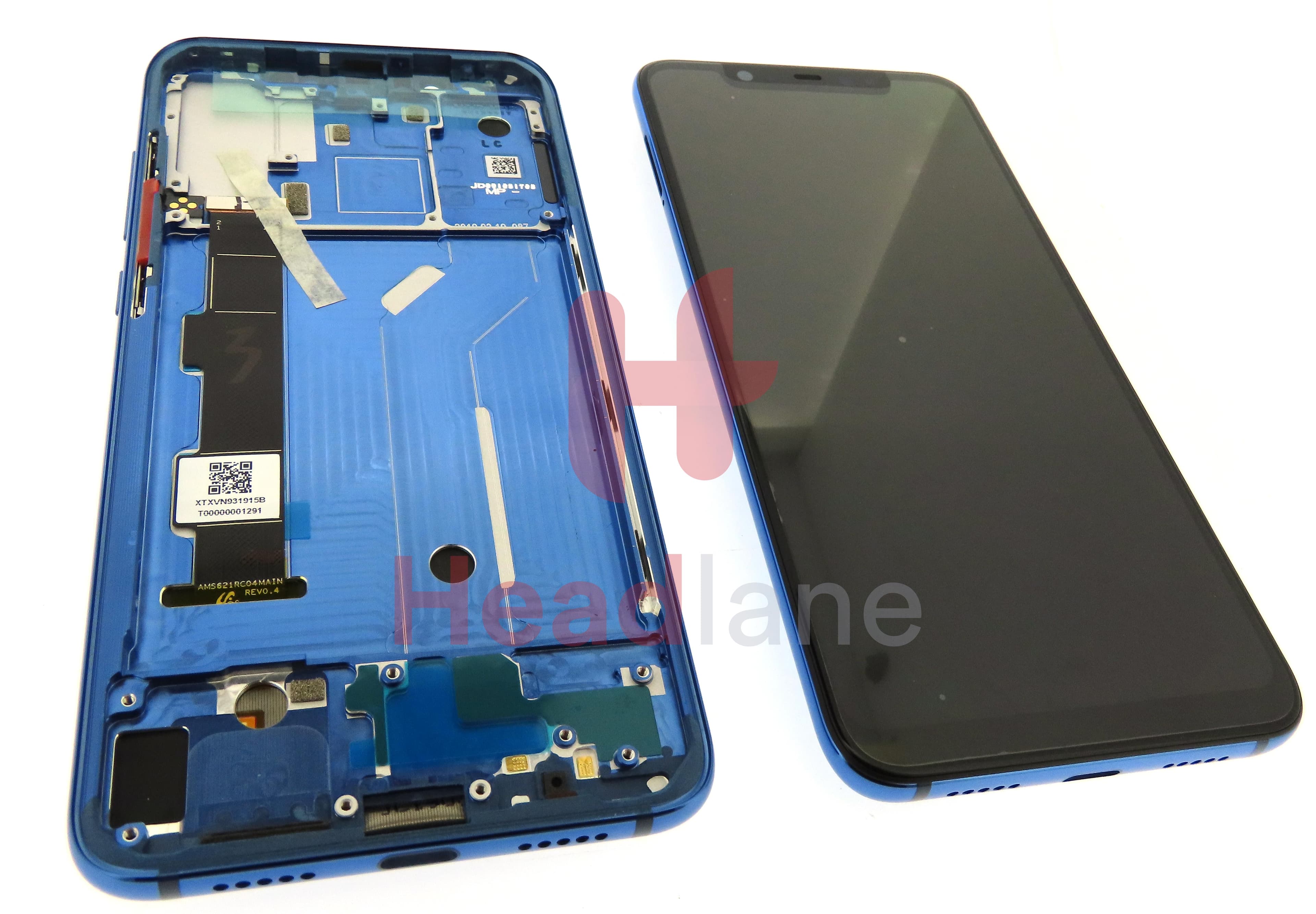Xiaomi Mi 8 LCD Display / Screen + Touch - Blue - view 2