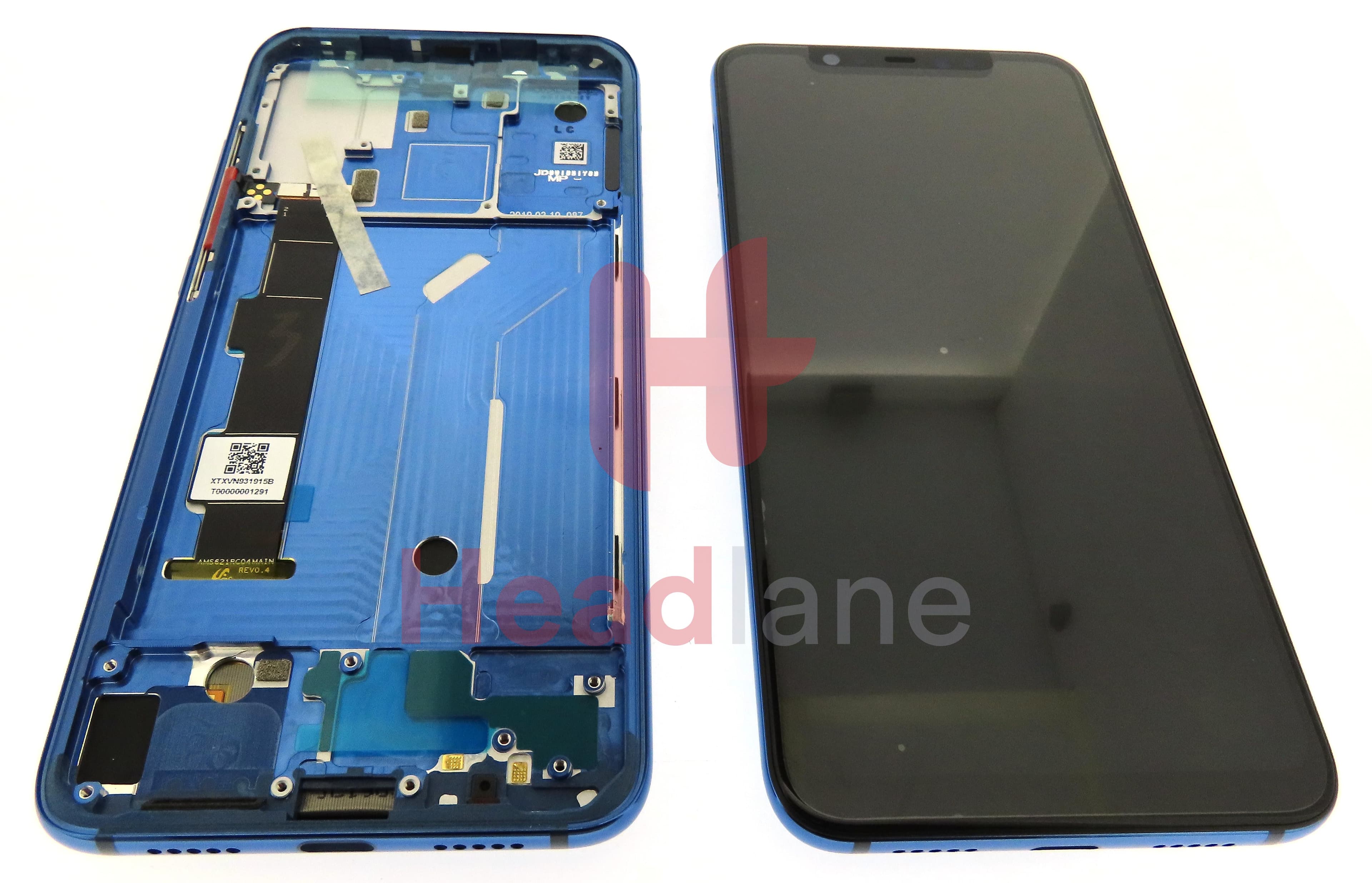 Xiaomi Mi 8 LCD Display / Screen + Touch - Blue - view 3