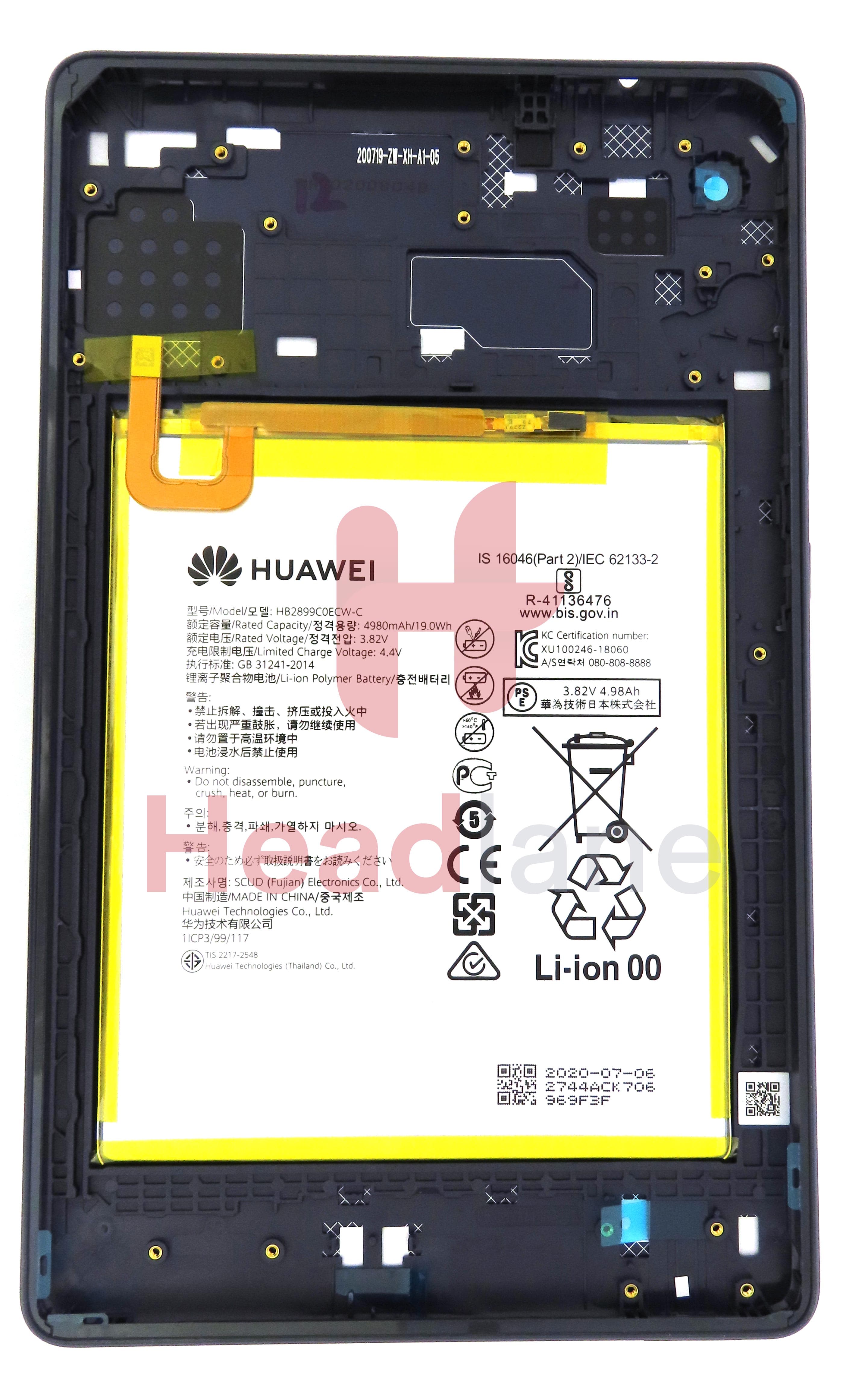Huawei MatePad T8 (WiFi) Back / Battery Cover + Battery - Deepsea Blue - view 2