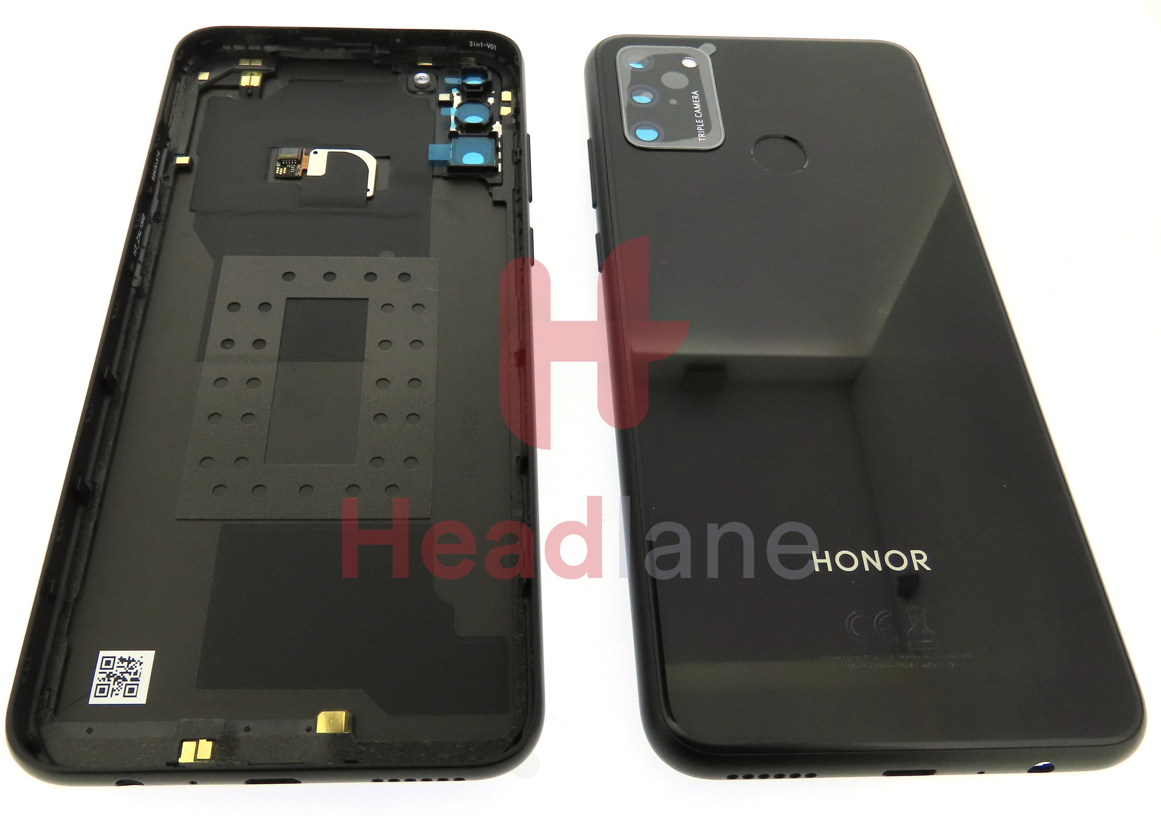 Huawei Honor 9A Back / Battery Cover - Midnight Black - view 2