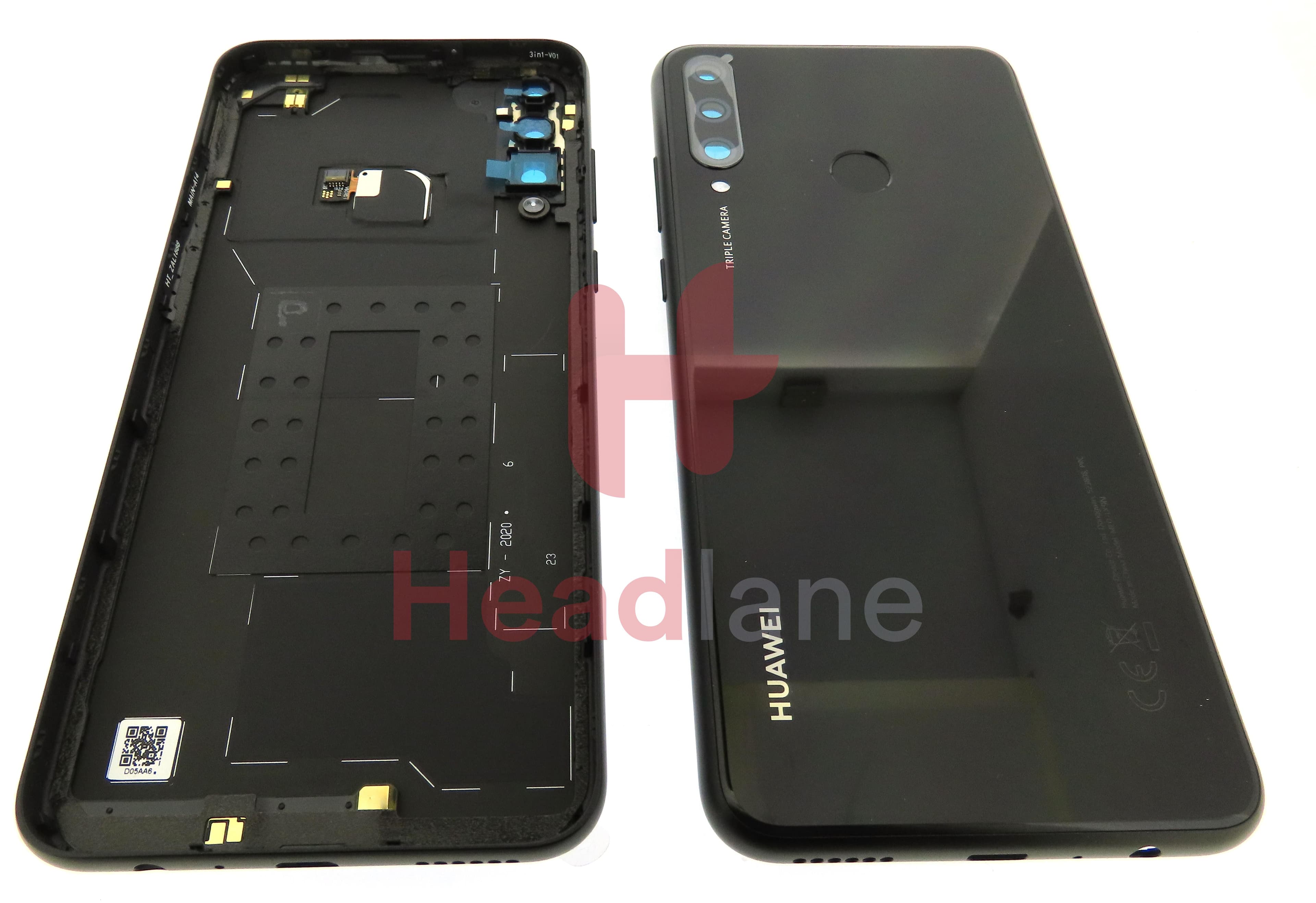 Huawei Y6p Back / Battery Cover - Midnight Black - view 3