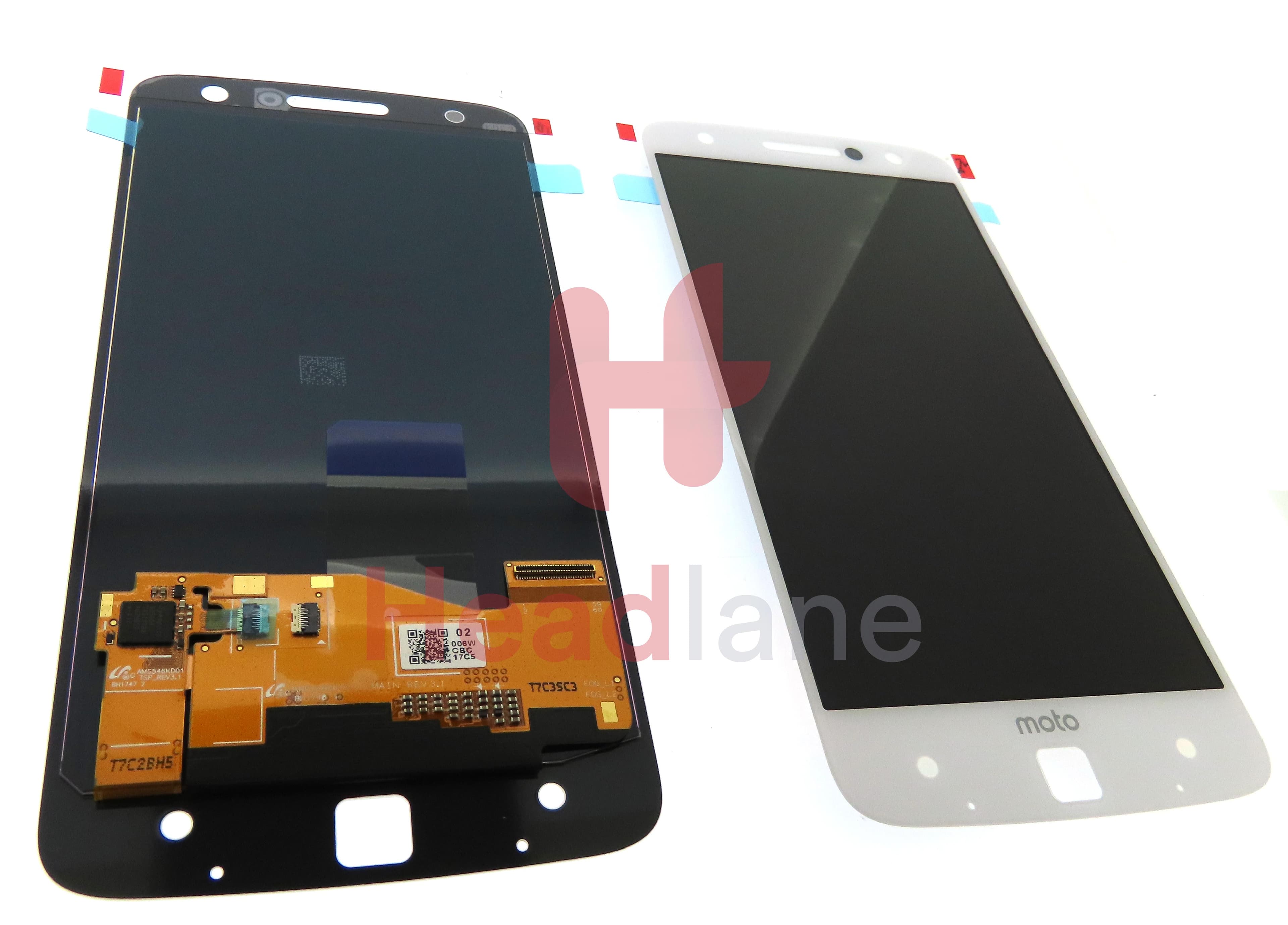 Lenovo / Motorola XT1650 Moto Z LCD Display / Screen - White - view 2