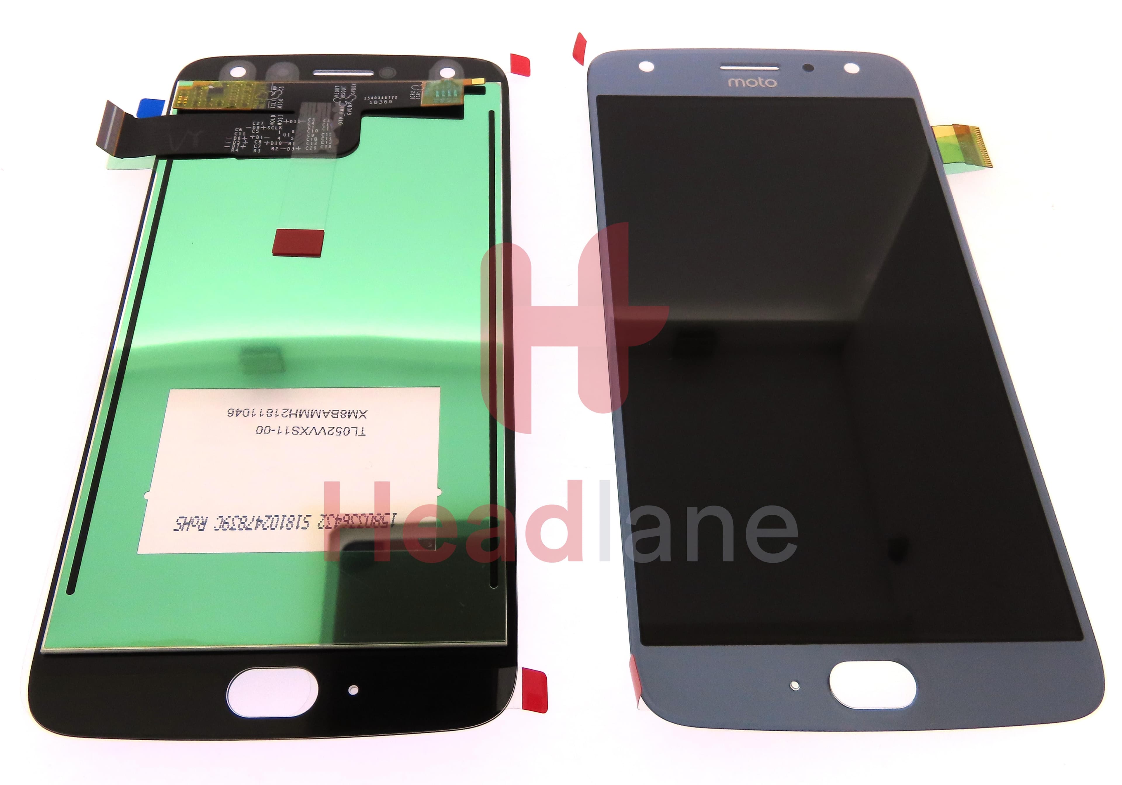 Lenovo / Motorola XT1900 Moto X4 LCD Display / Screen + Touch - Blue / Silver - view 2