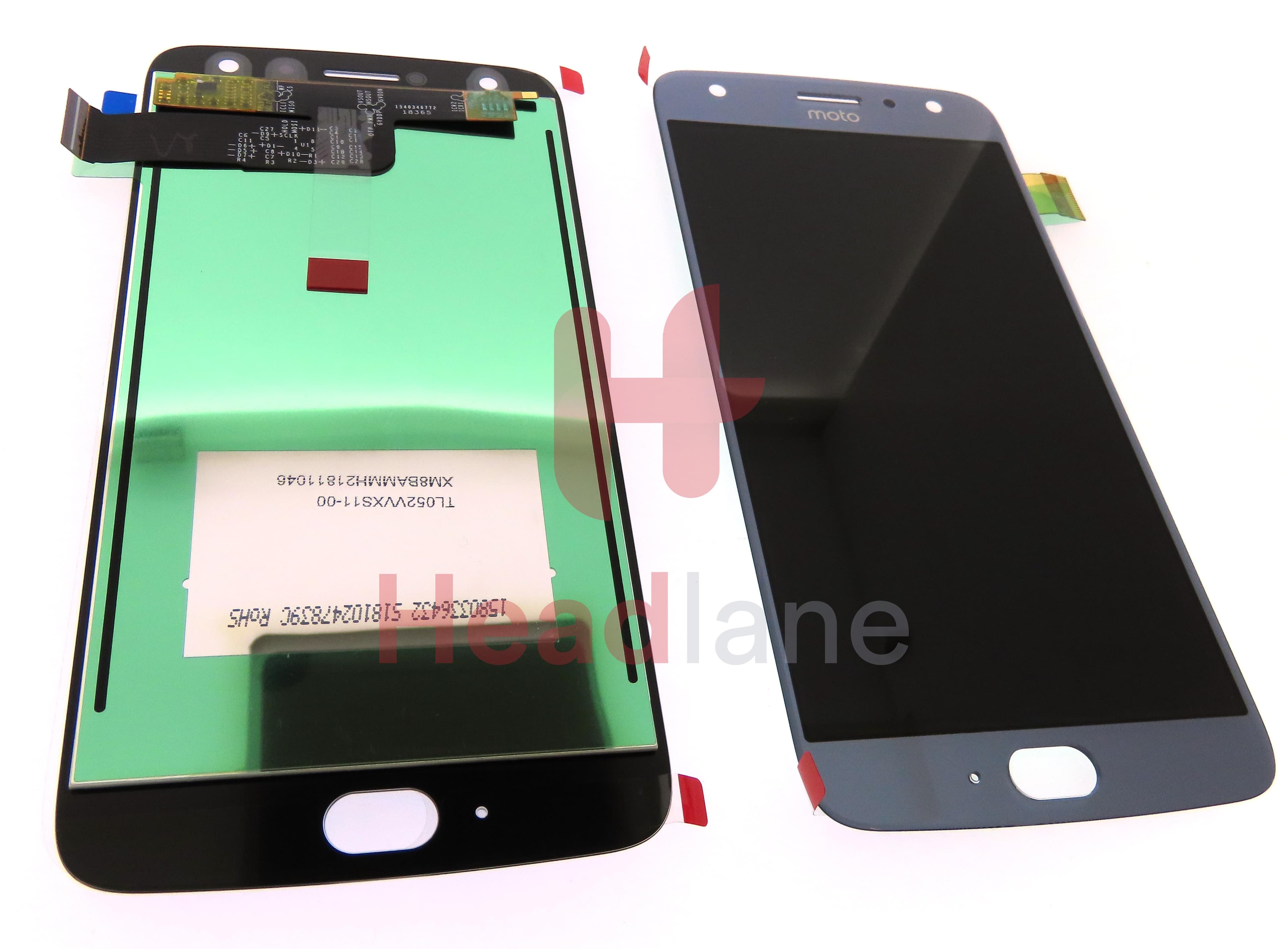 Lenovo / Motorola XT1900 Moto X4 LCD Display / Screen + Touch - Blue / Silver - view 3