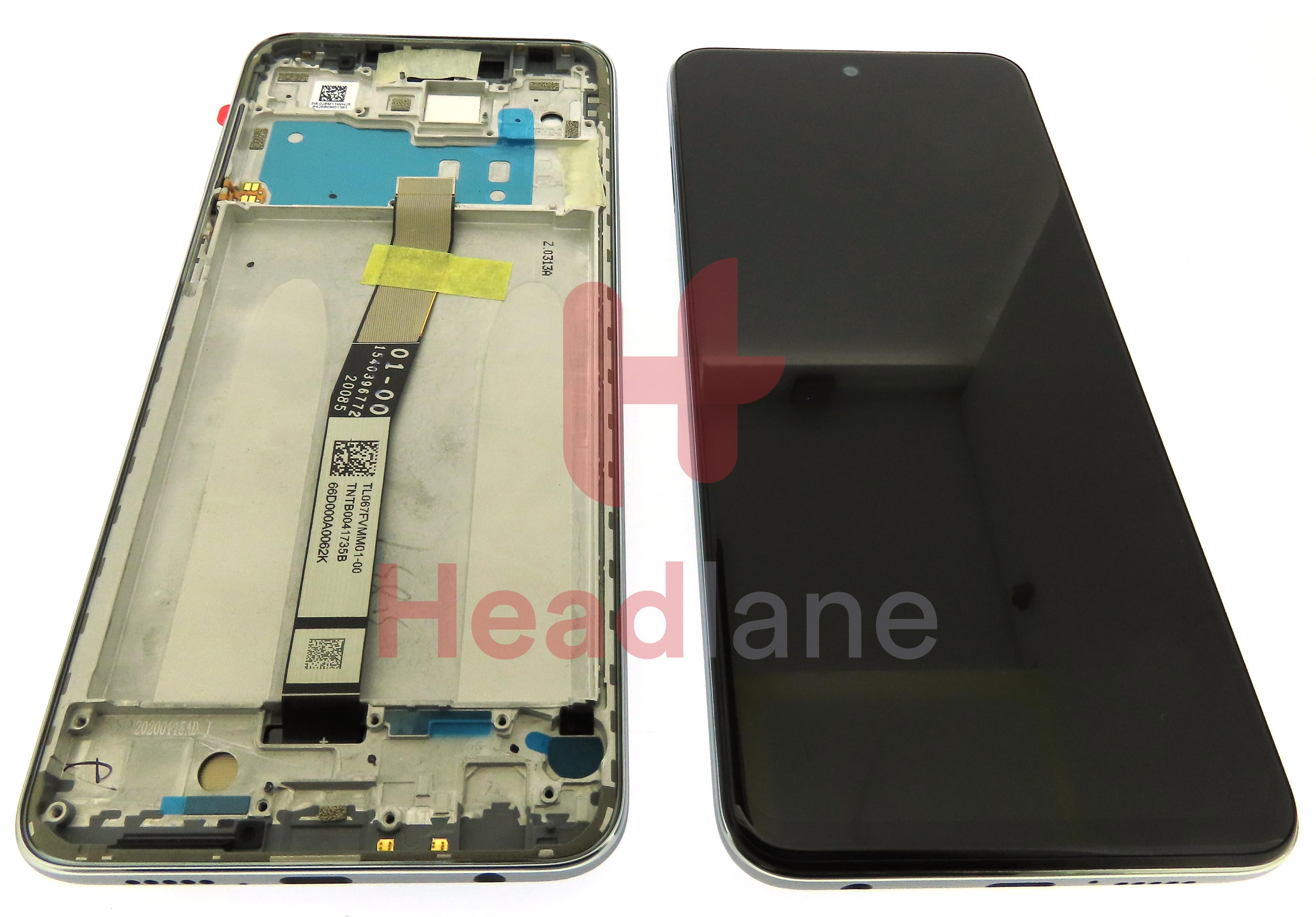 Xiaomi Redmi Note 9S LCD Display / Screen + Touch - White - view 3