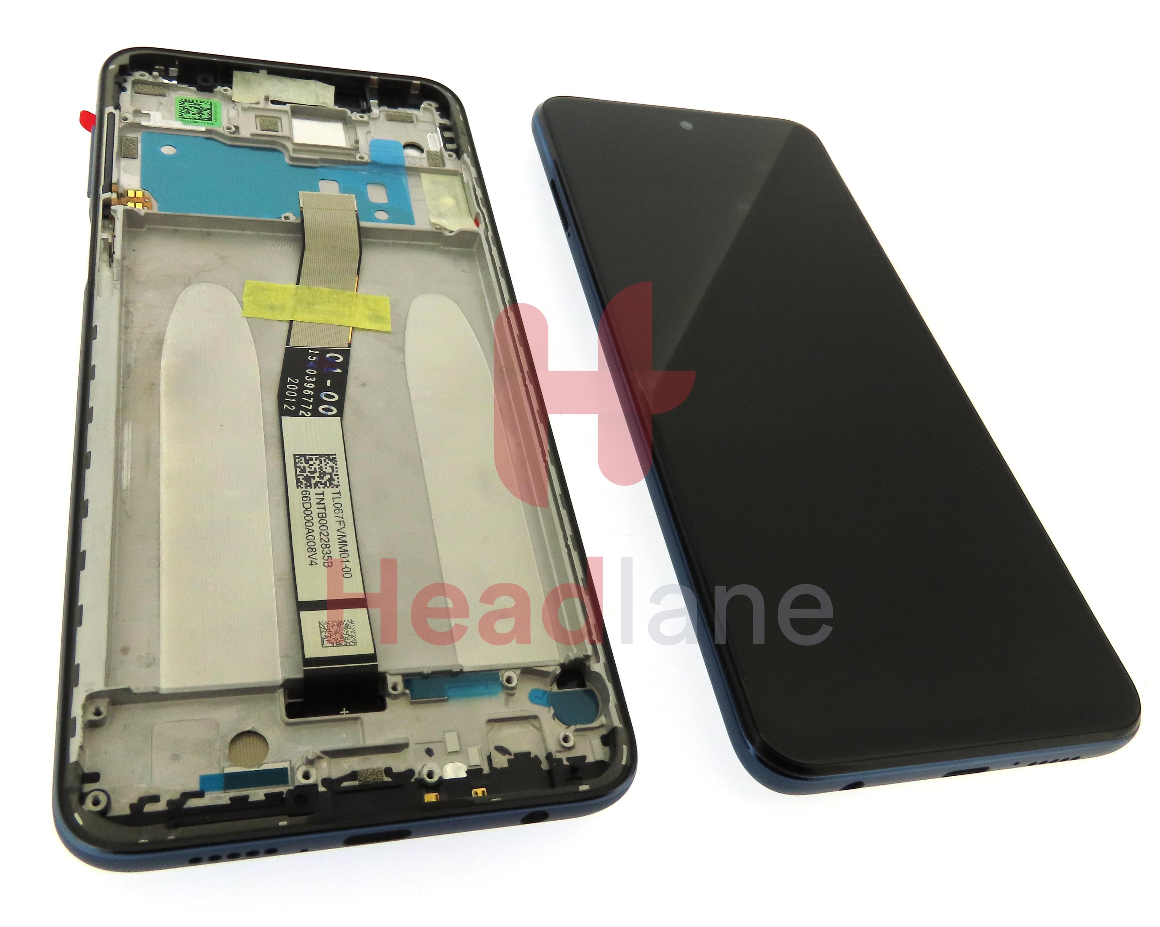 Xiaomi Redmi Note 9S LCD Display / Screen + Touch - Grey - view 2