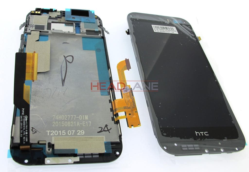 HTC One M8 LCD Display / Screen + Touch - Black - view 2