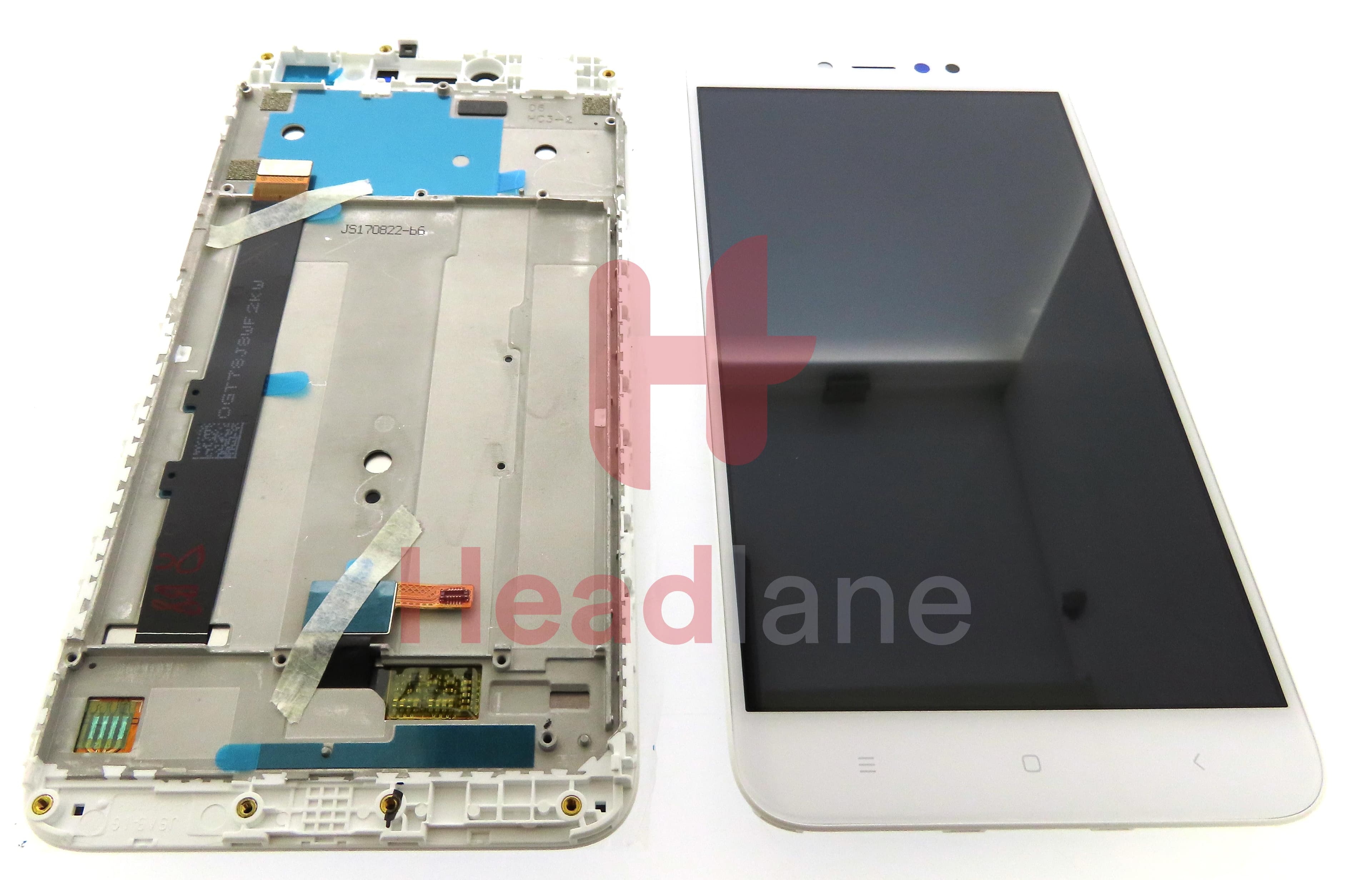 Xiaomi Redmi Note 5A Prime LCD Display / Screen + Touch - White - view 3