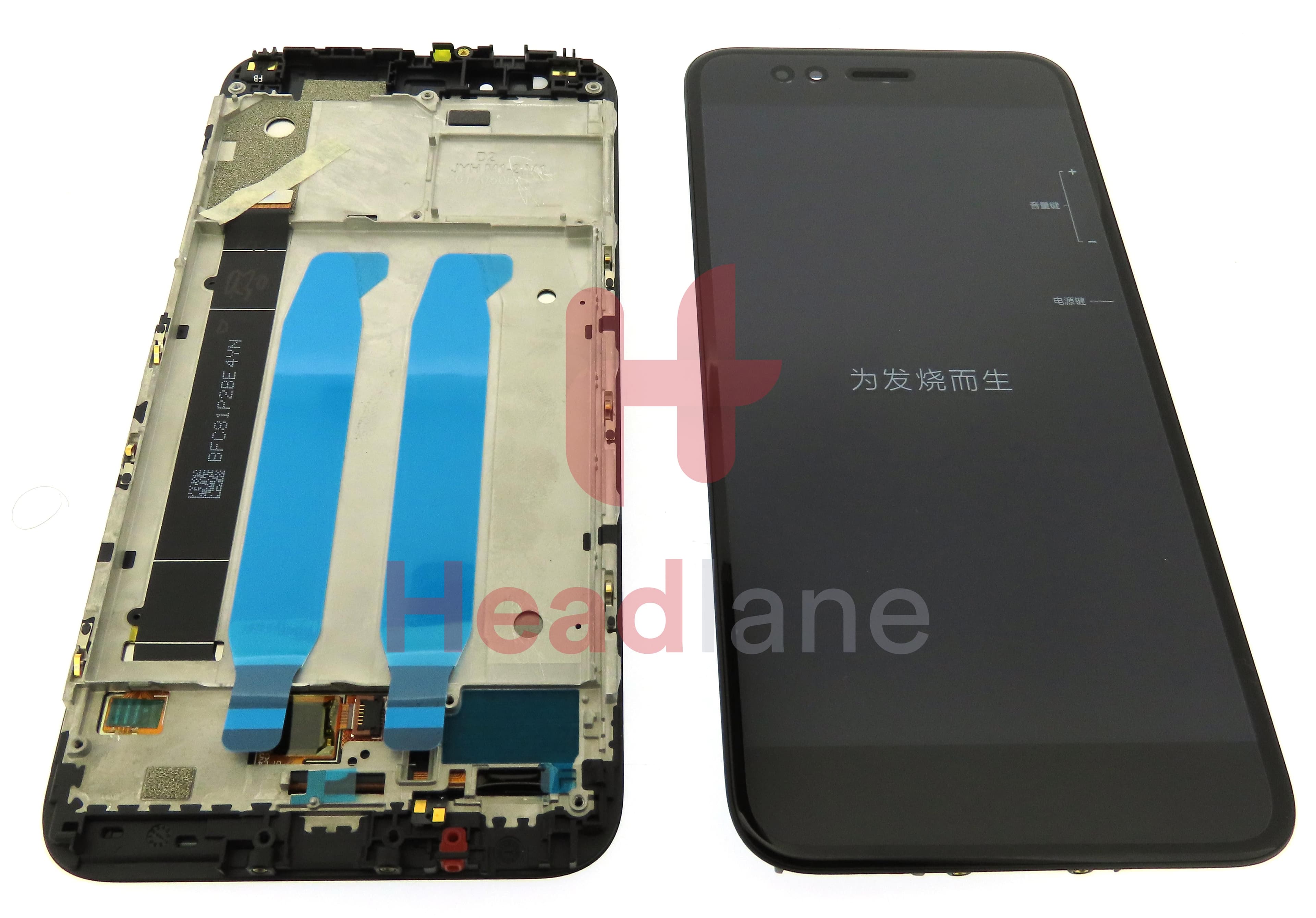 Xiaomi Mi A1 LCD Display / Screen + Touch - Black - view 3