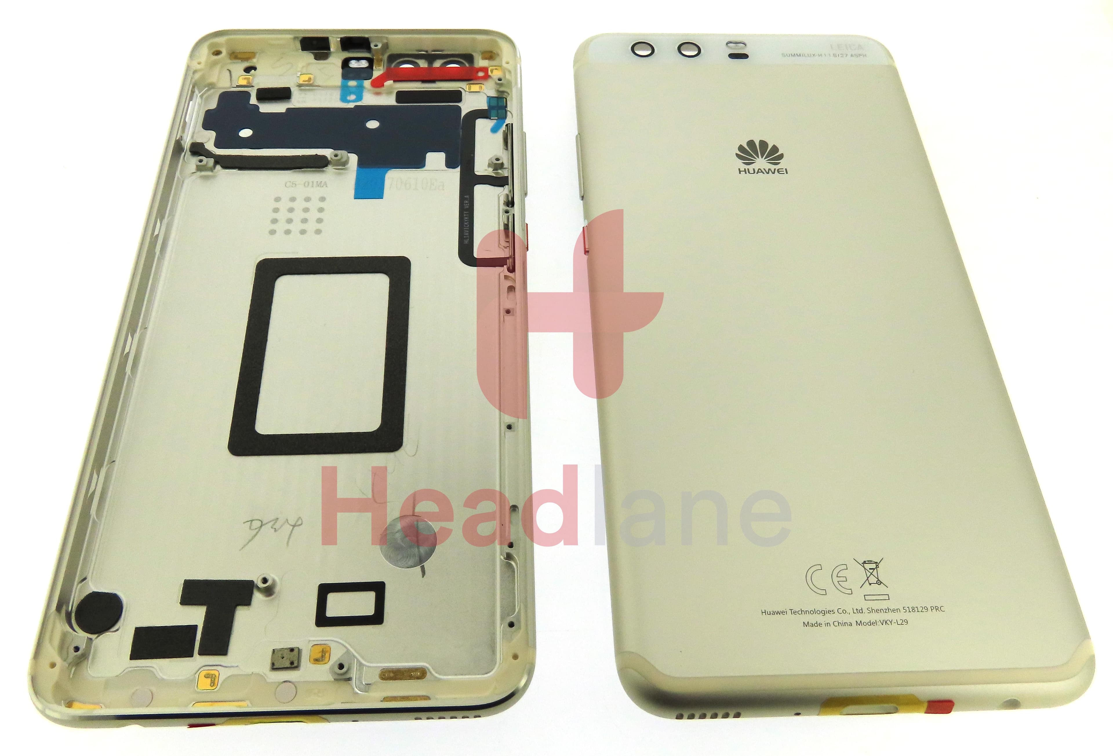 Huawei P10 Plus Back / Battery Cover - Silver - view 2
