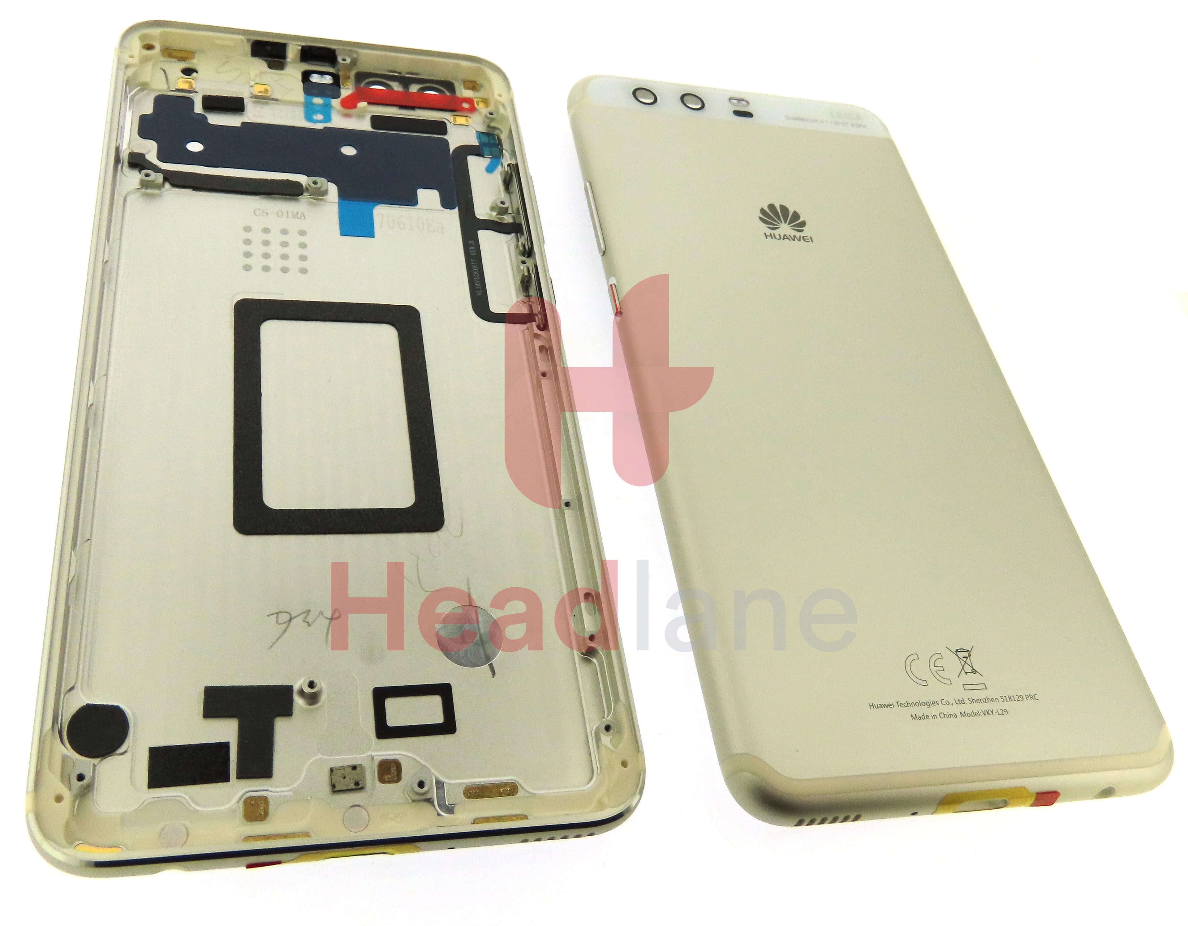 Huawei P10 Plus Back / Battery Cover - Silver - view 3