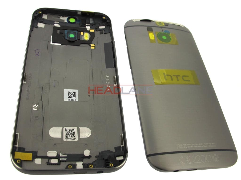HTC One M8S Rear / Battery Cover - Grey - view 2