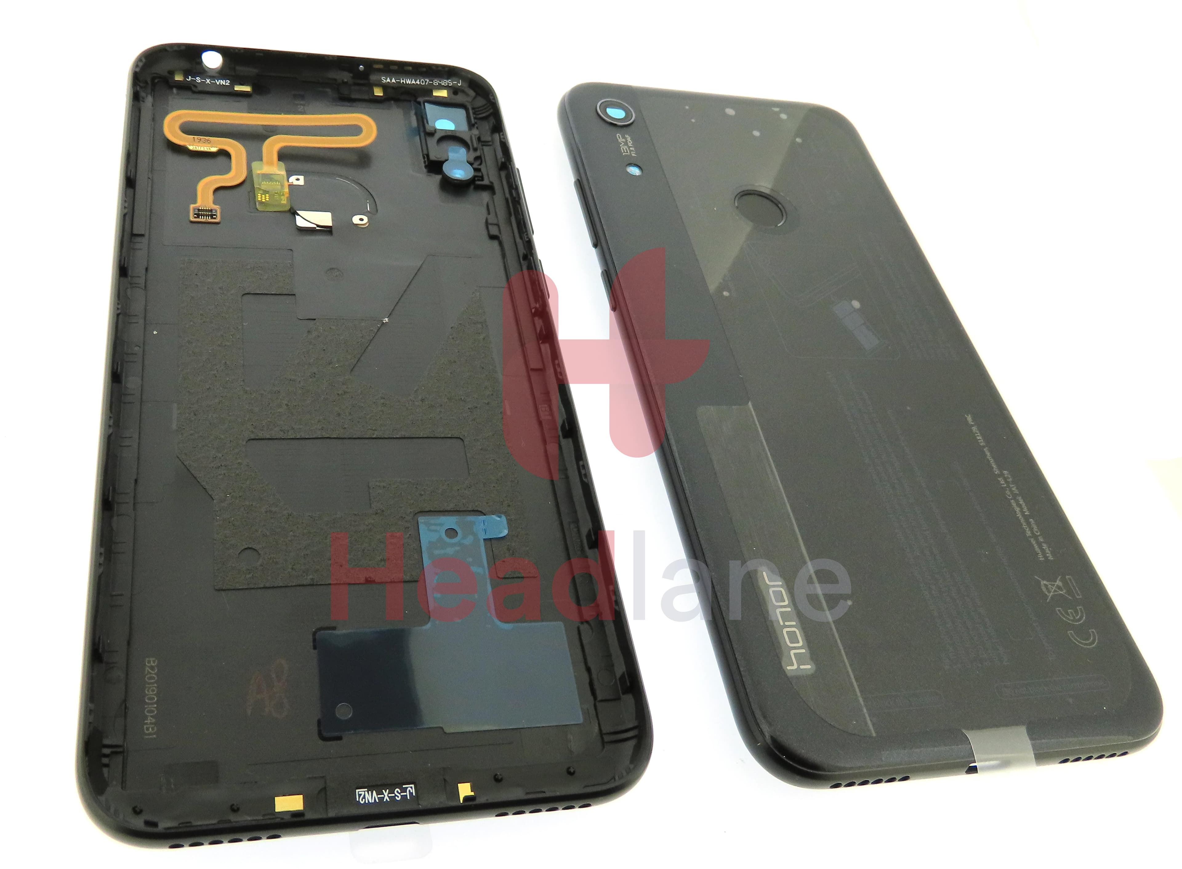 Huawei Honor 8A Back / Battery Cover - Black - view 2