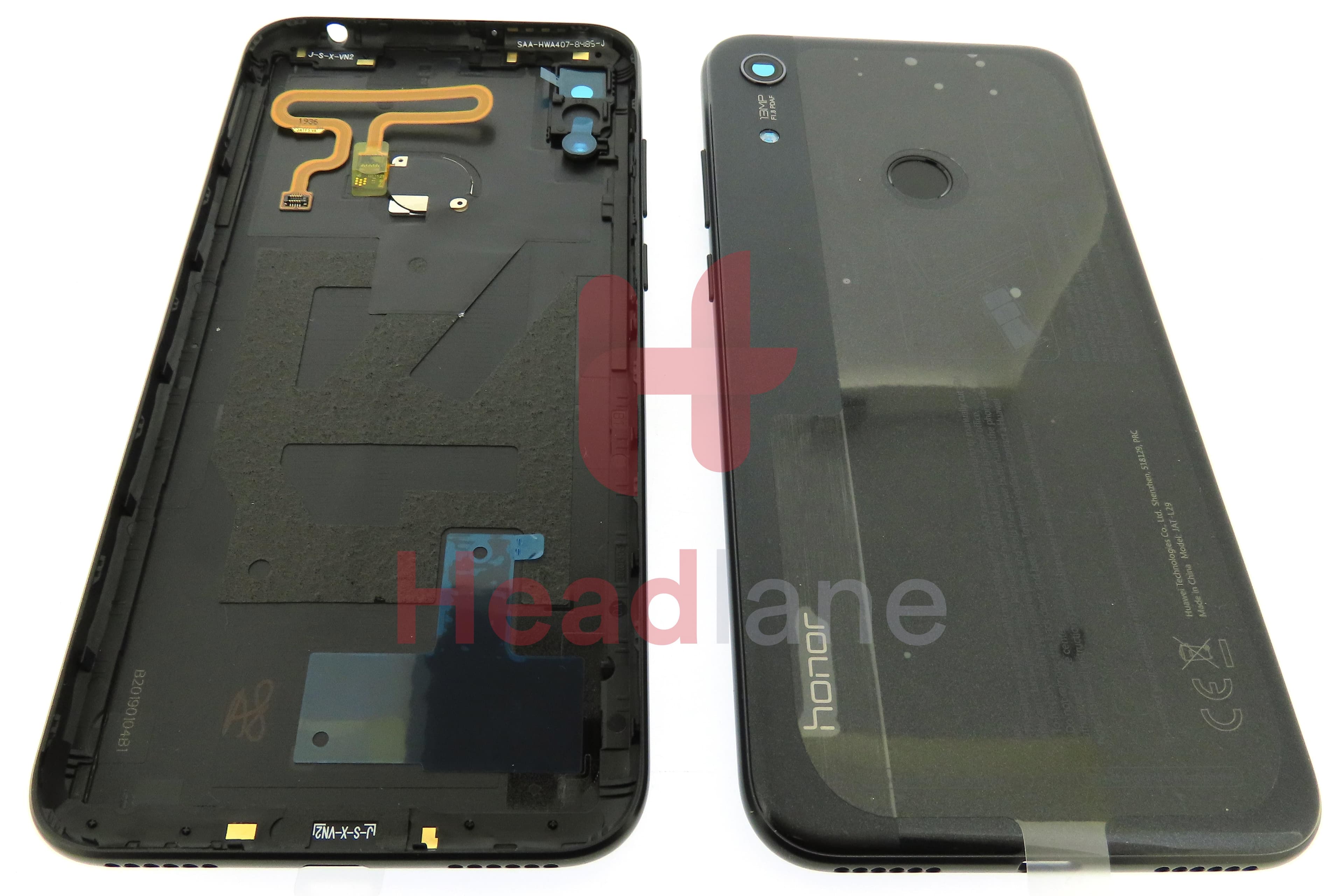 Huawei Honor 8A Back / Battery Cover - Black - view 3