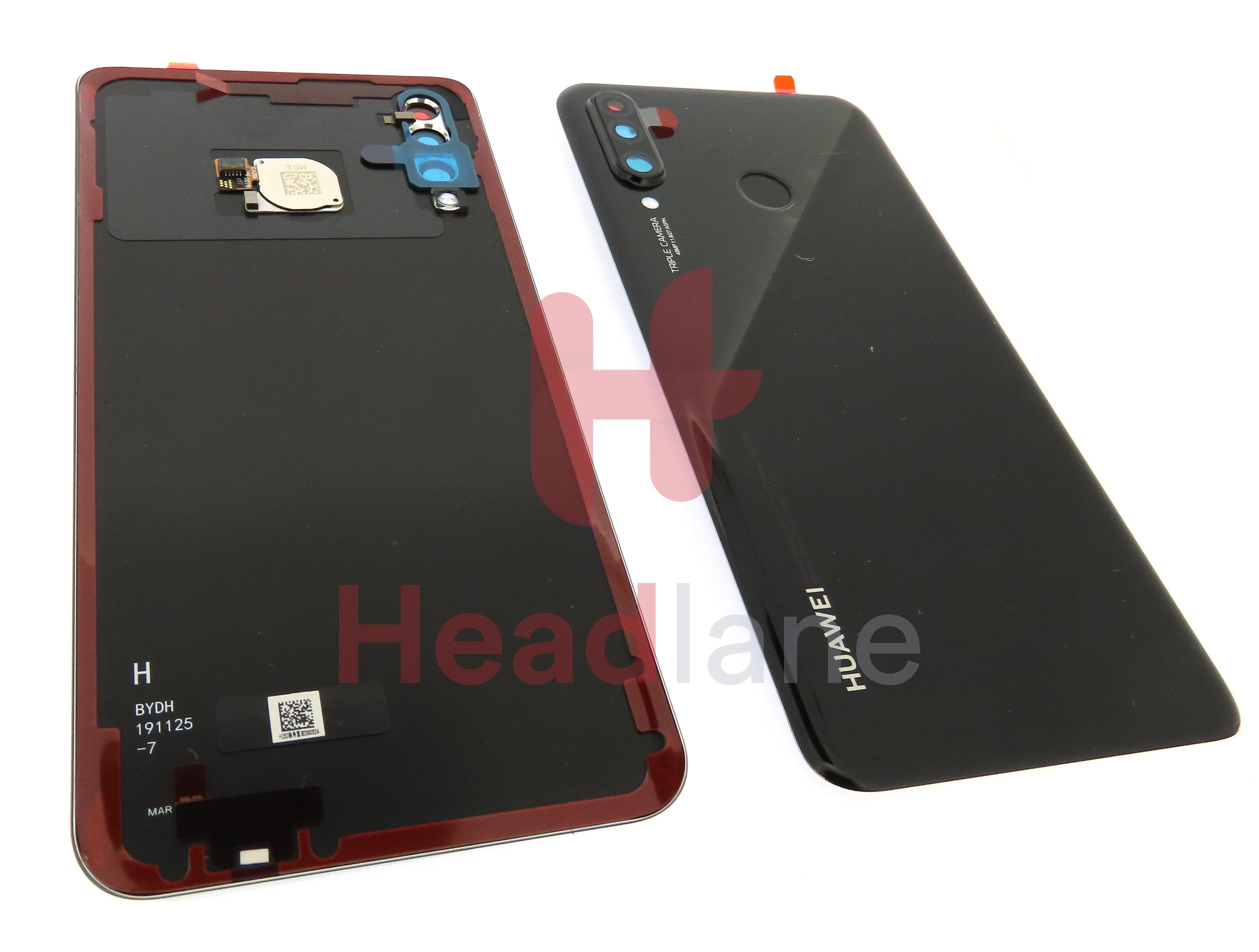 Huawei P30 Lite (New Edition) Back / Battery Cover - Black (MAR-LX3Bm 48MP Rear Camera) - view 2