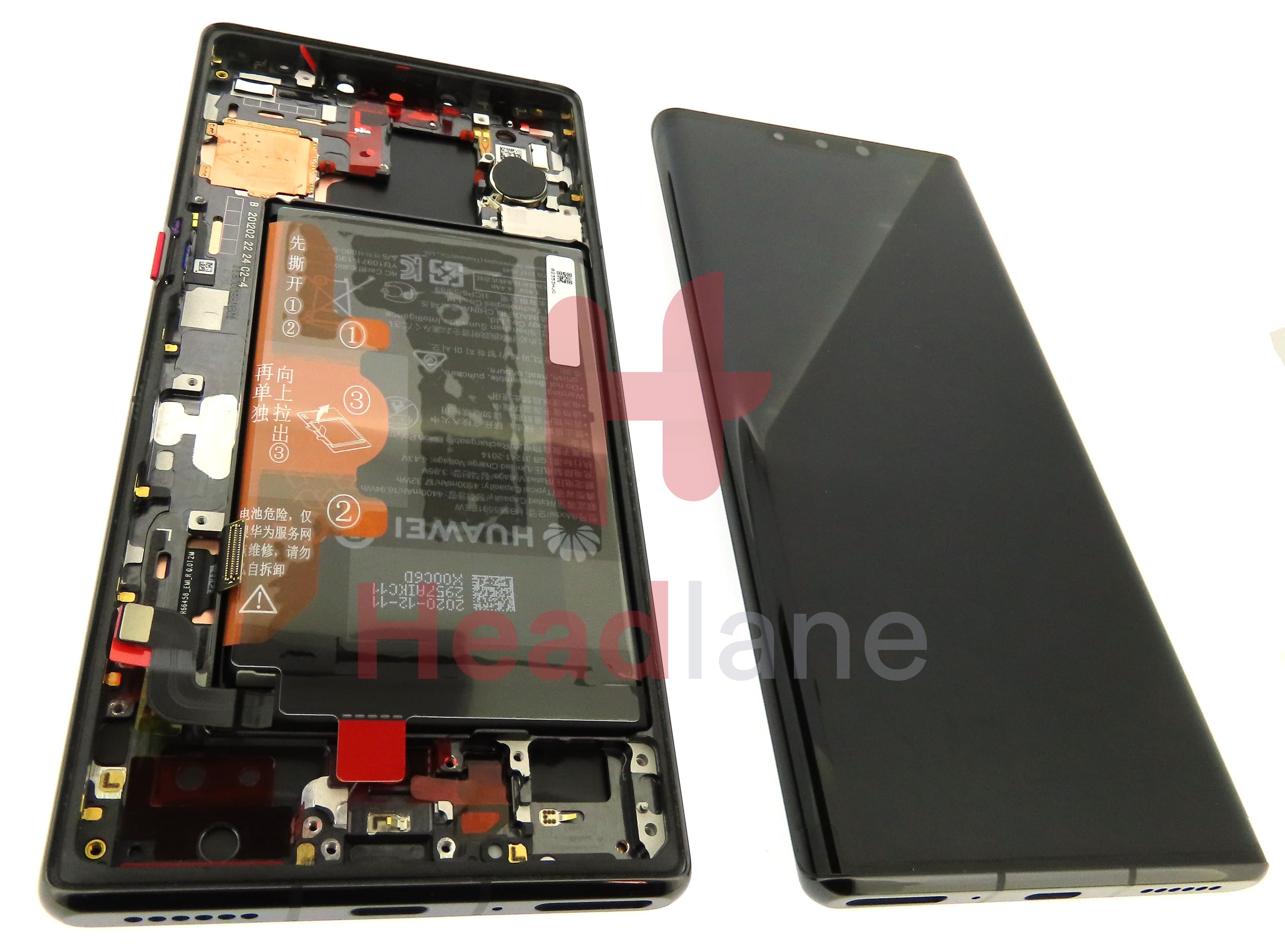 Huawei Mate 30 Pro LCD Display / Screen + Touch + Battery - Black - view 2