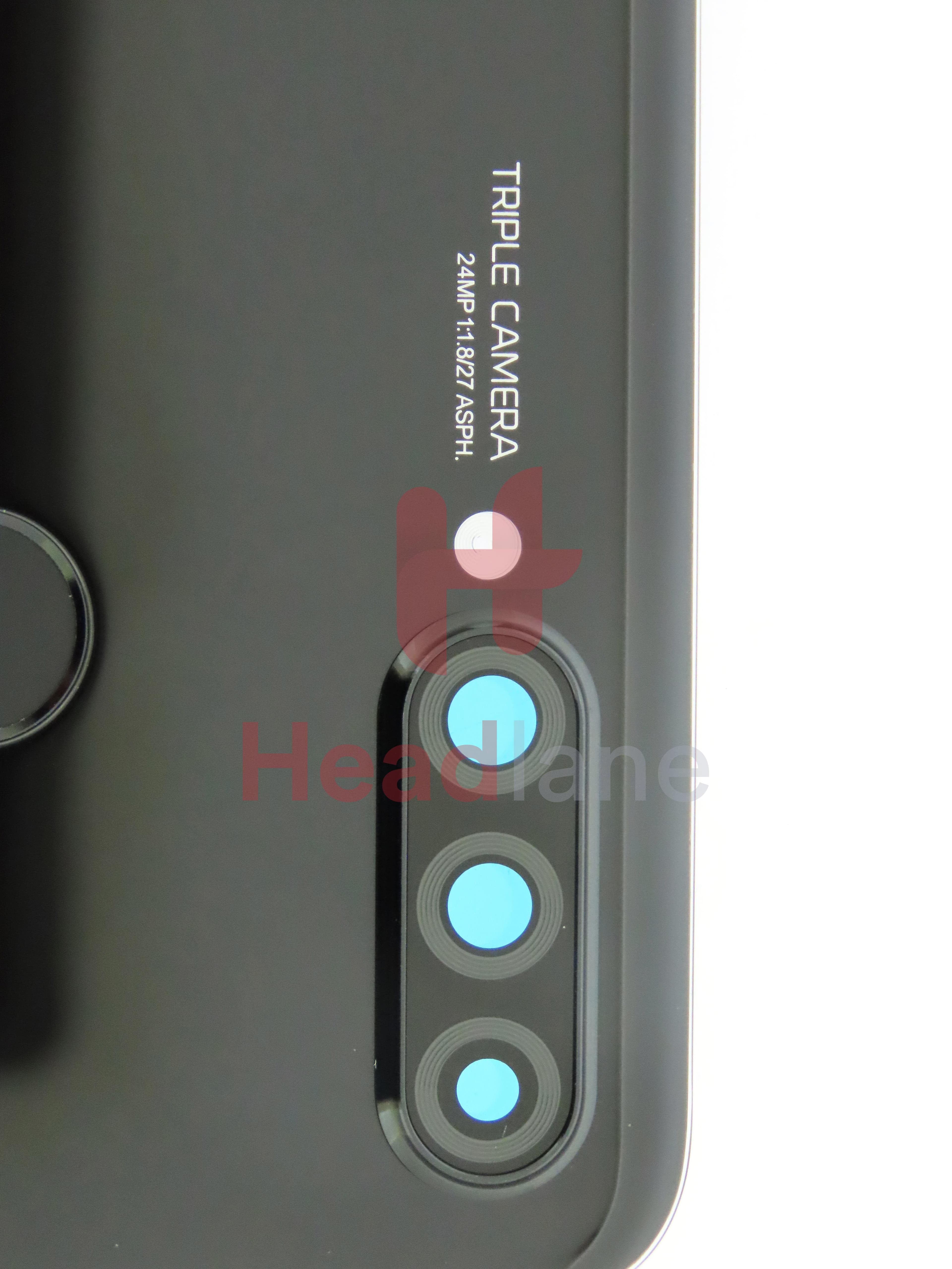 Huawei P30 Lite Back / Battery Cover + Fingerprint Sensor - Black (MAR-LX1M 24MP Rear Camera) - view 5