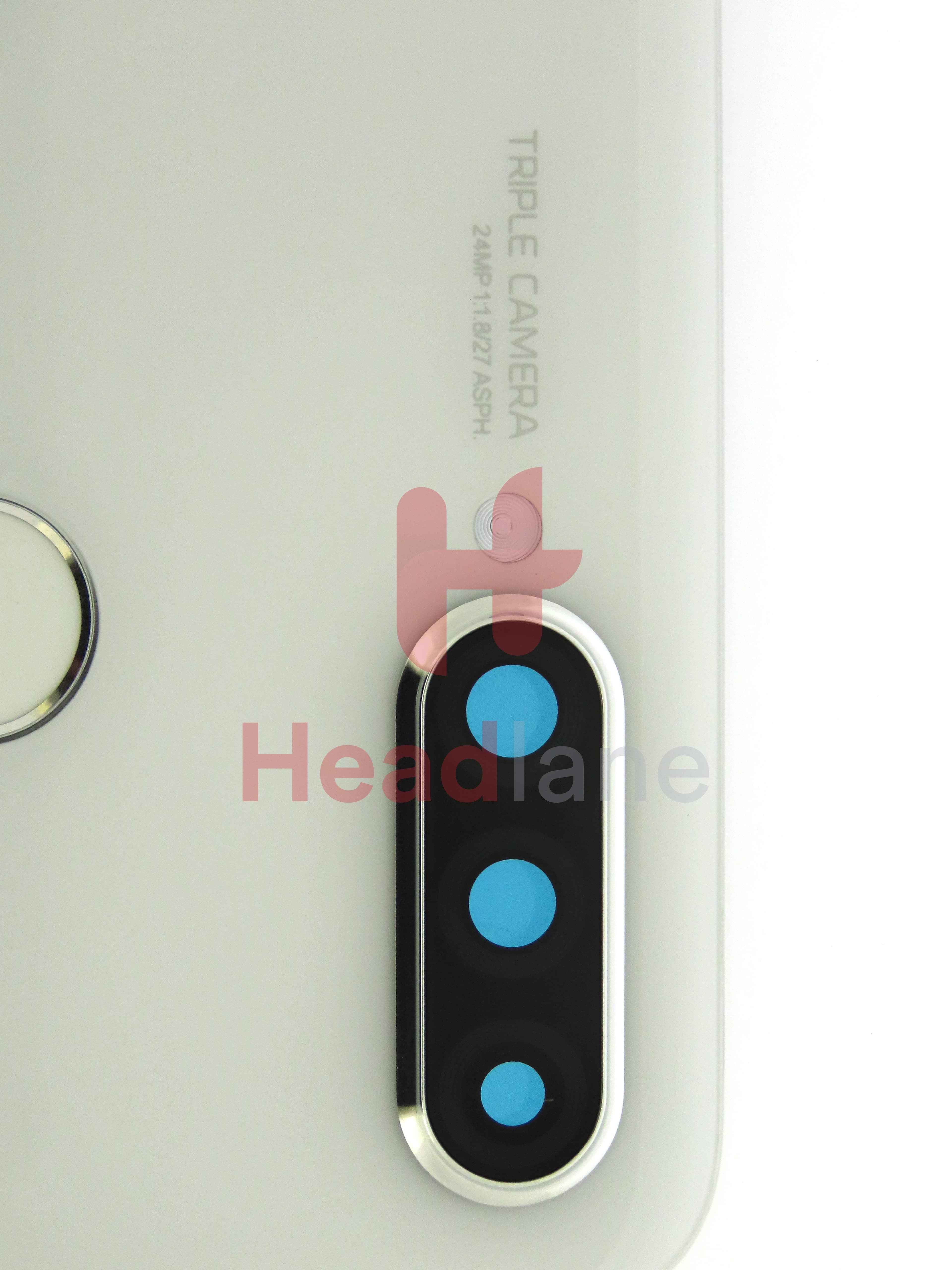 Huawei P30 Lite Back / Battery Cover + Fingerprint Sensor - White (MAR-LX1M 24MP Rear Camera) - view 5