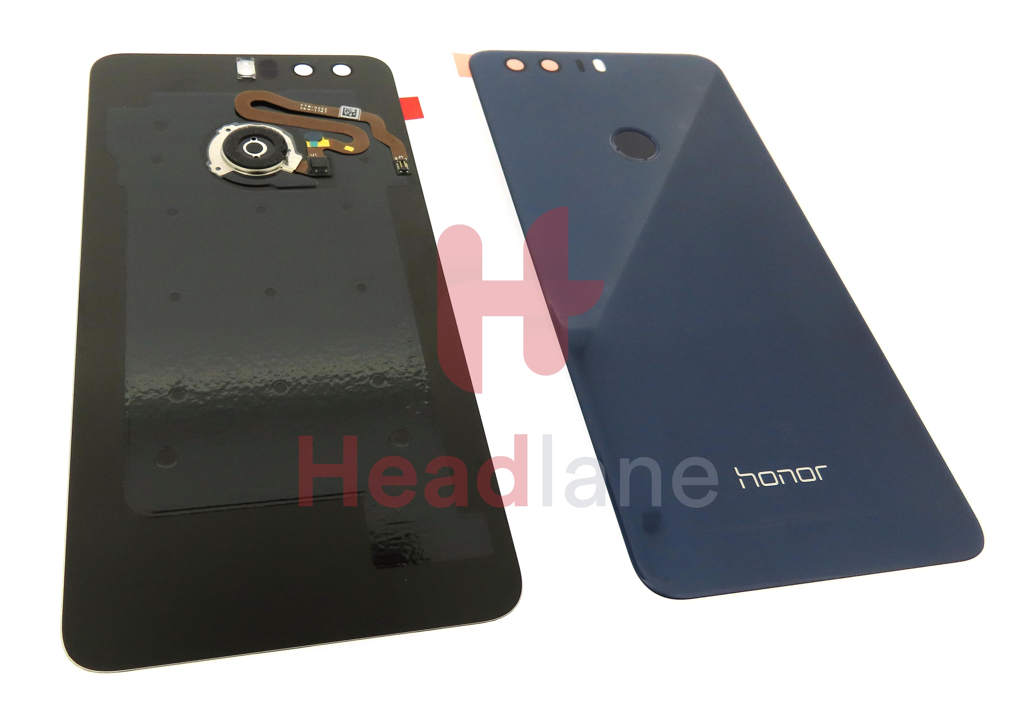Huawei Honor 8 Back / Battery Cover + Fingerprint Sensor - Blue - view 2
