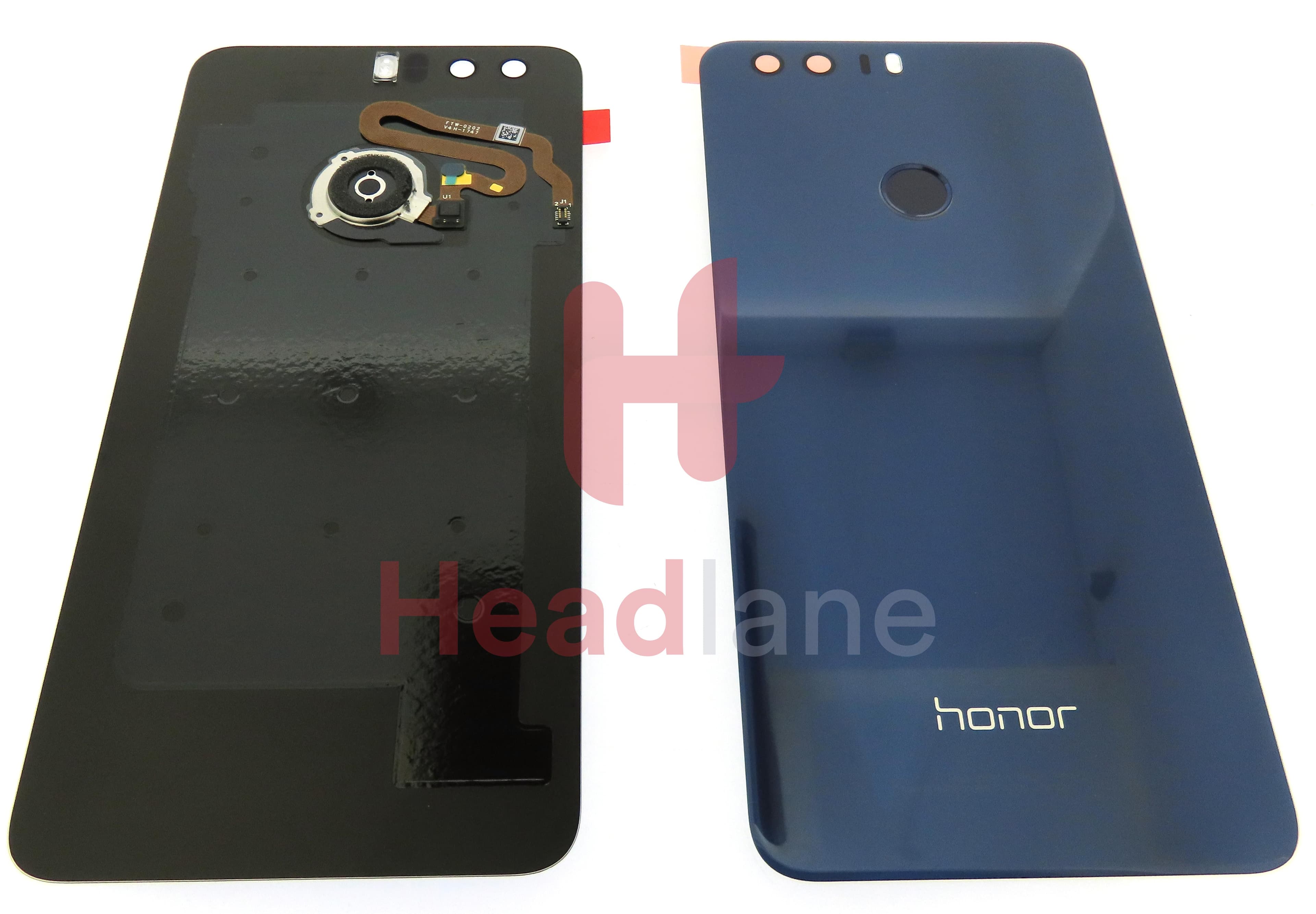 Huawei Honor 8 Back / Battery Cover + Fingerprint Sensor - Blue - view 3