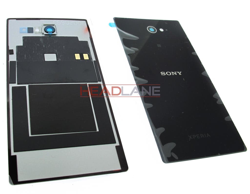 Sony D2302 D2303 D2305 D2306 Xperia M2 Battery Cover - Black - view 2