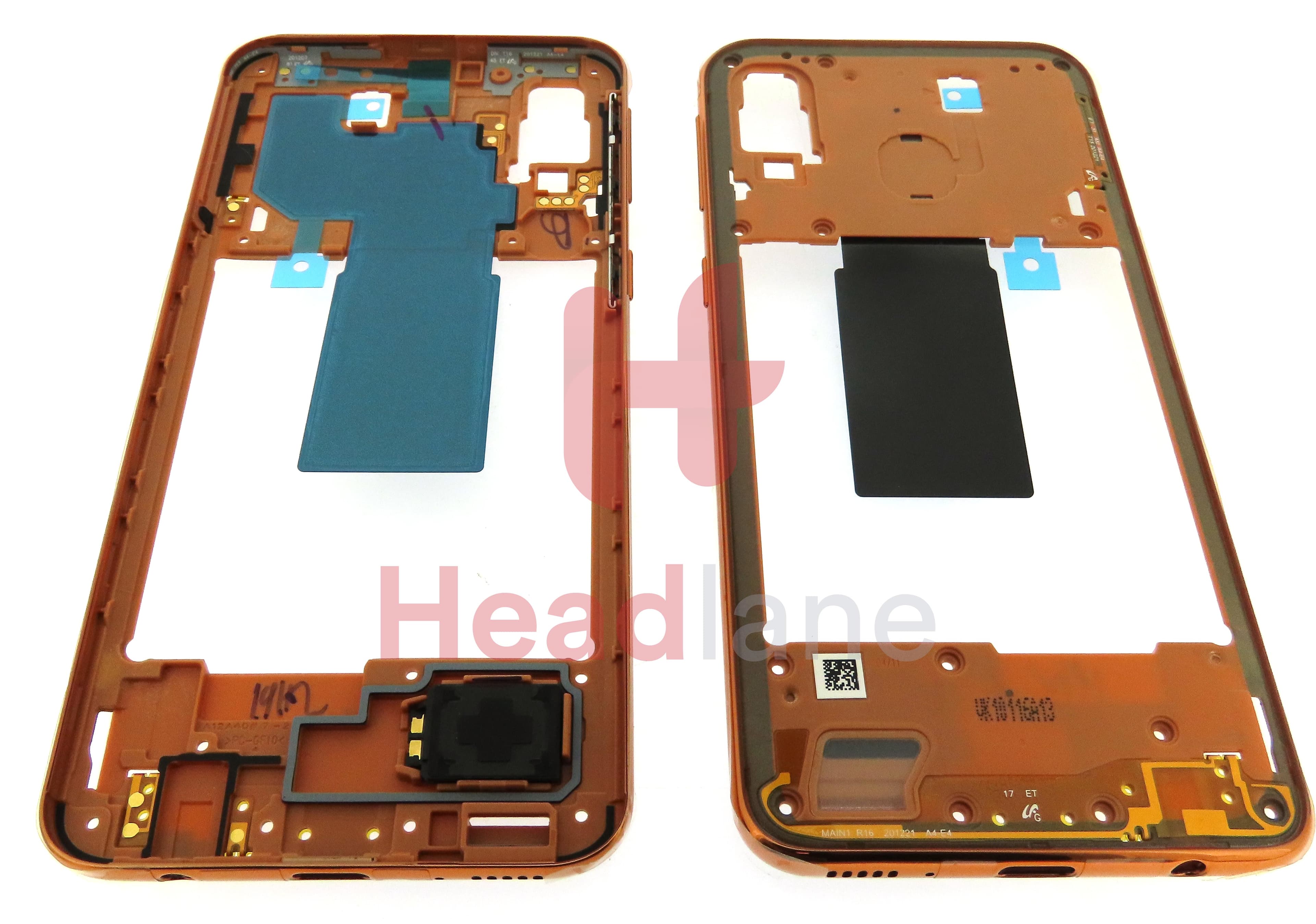 Samsung SM-A405 Galaxy A40 Middle Cover / Chassis - Orange - view 3