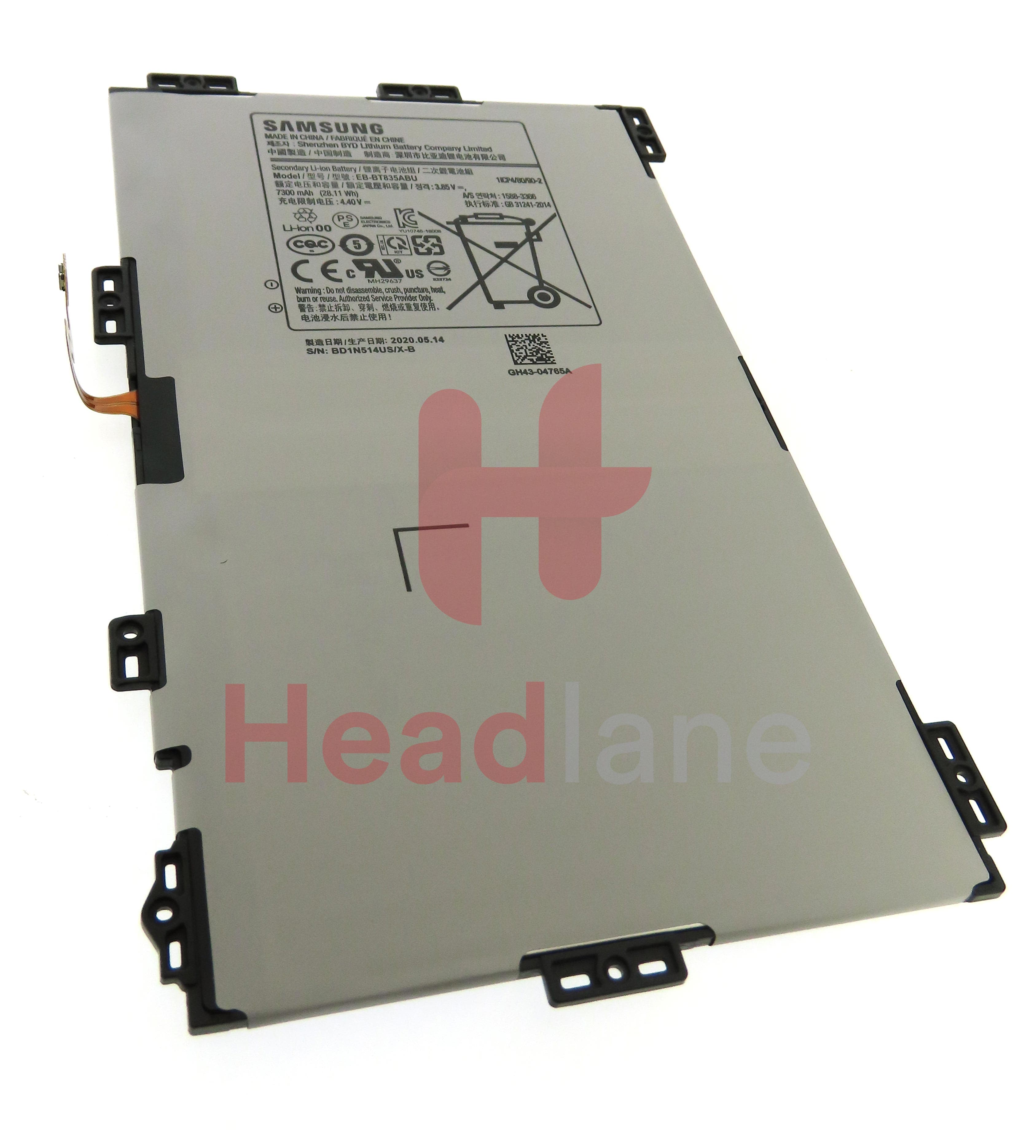 Samsung SM-T835 SM-T830 Galaxy Tab S4 10.5" EB-BT835ABU Internal Battery - view 2