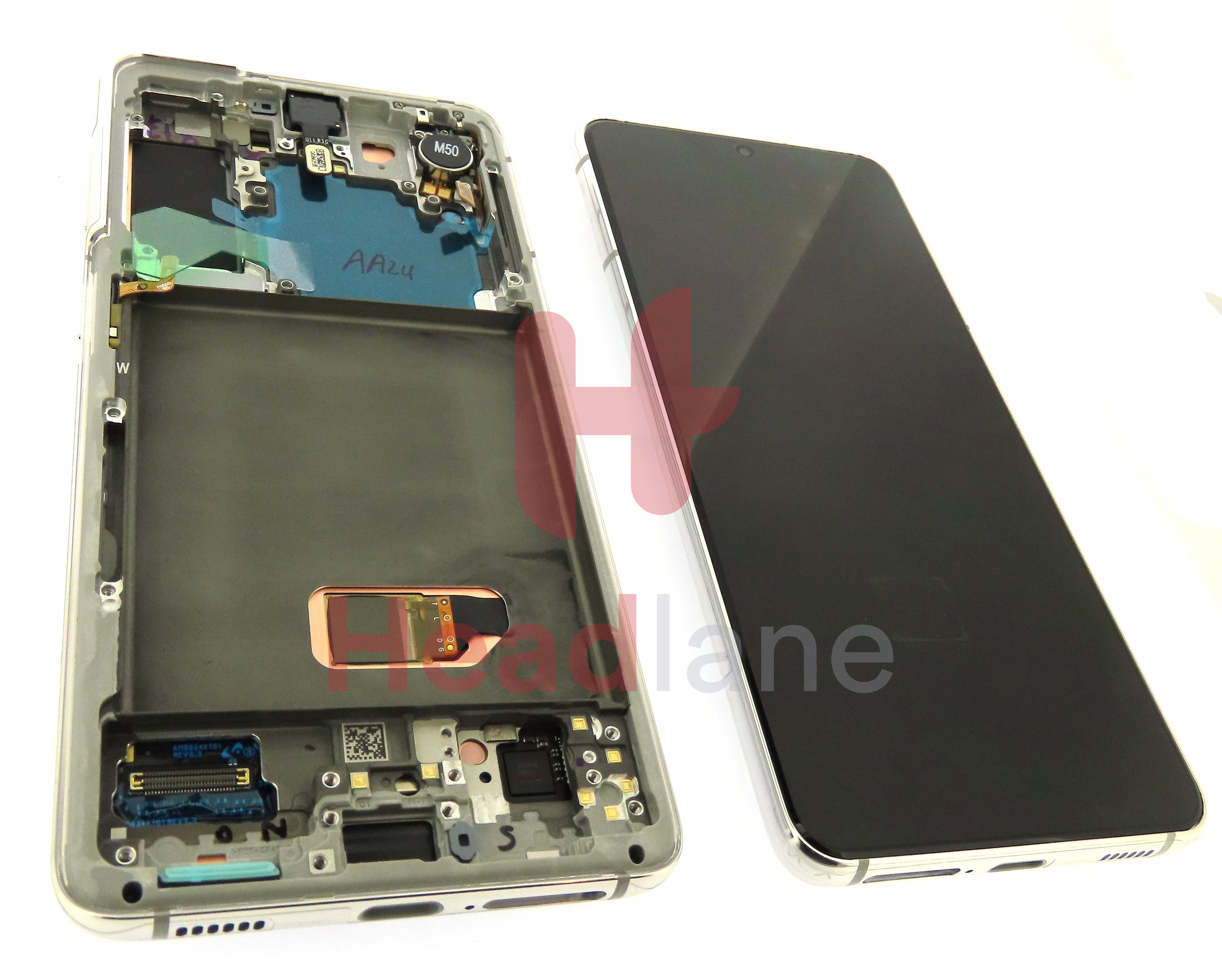 Samsung SM-G991 Galaxy S21 5G LCD Display / Screen + Touch - Phantom White - view 2