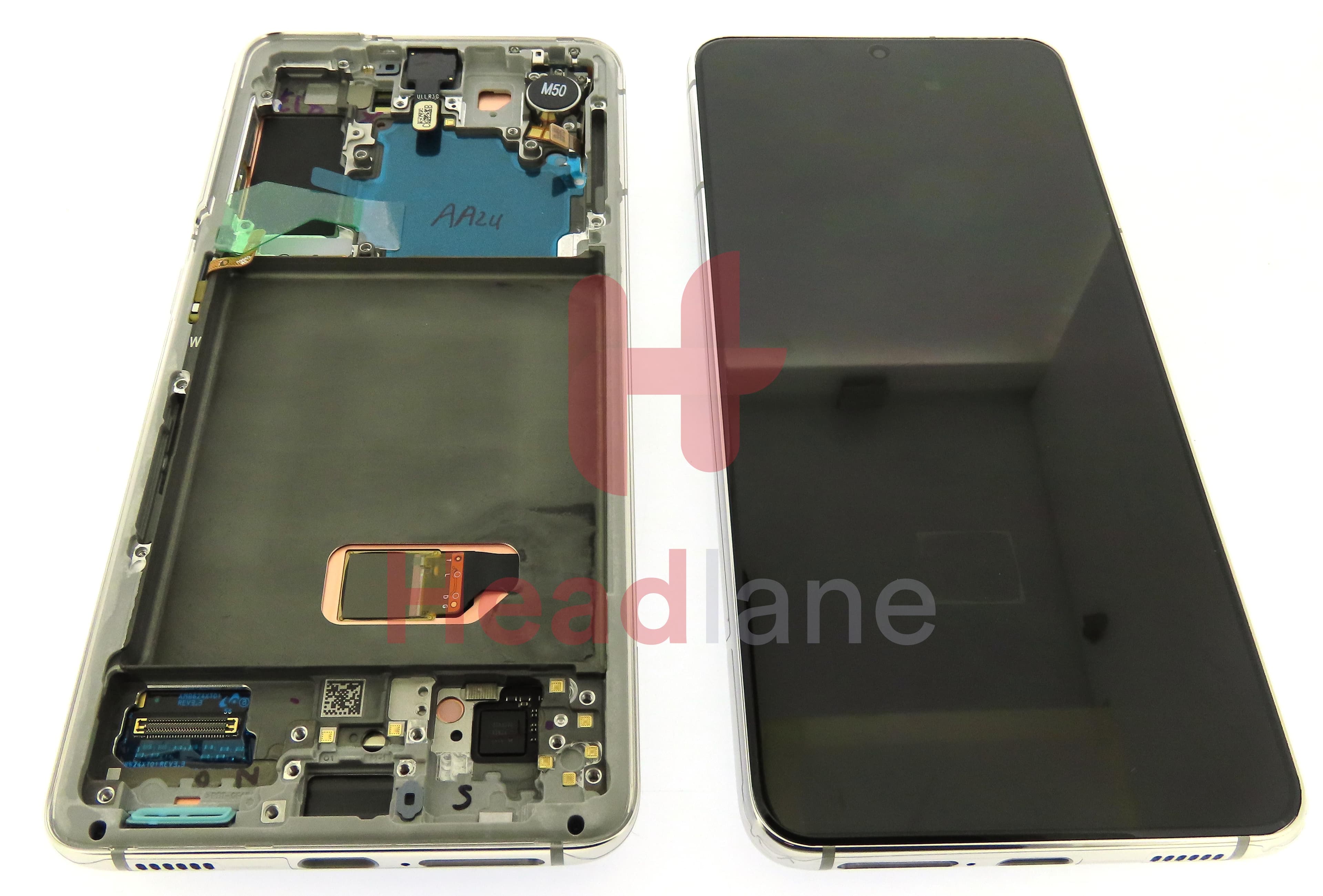Samsung SM-G991 Galaxy S21 5G LCD Display / Screen + Touch - Phantom White - view 3
