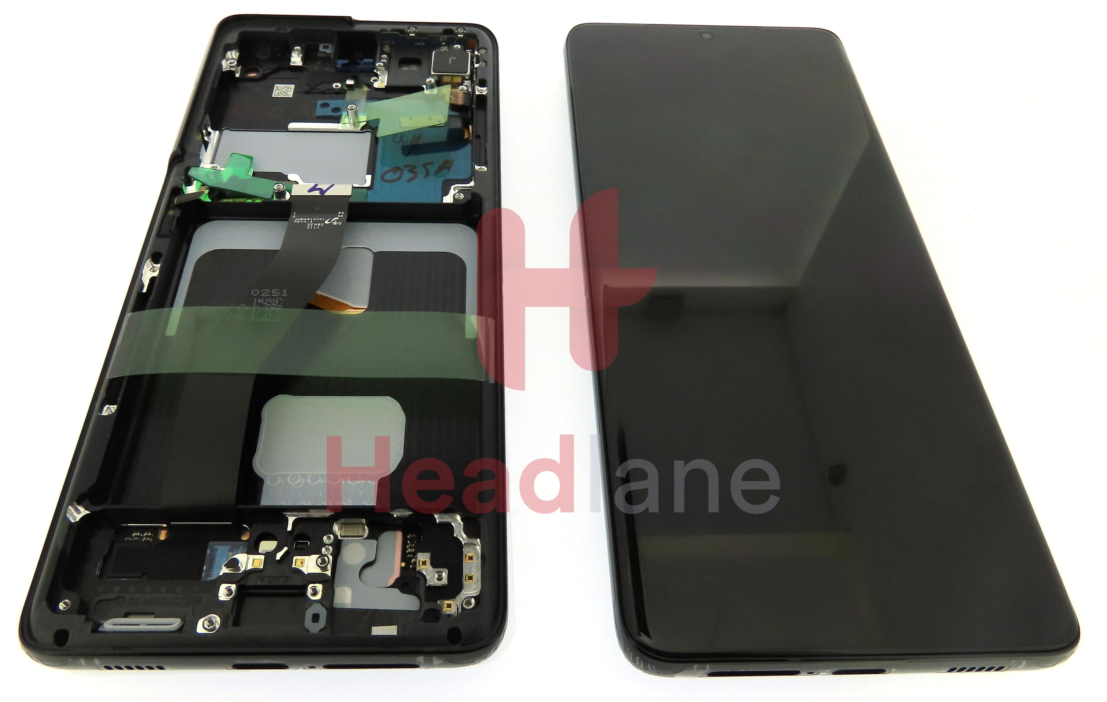 Samsung SM-G998 Galaxy S21 Ultra 5G LCD Display / Screen + Touch - Phantom Black (No Camera) - view 3